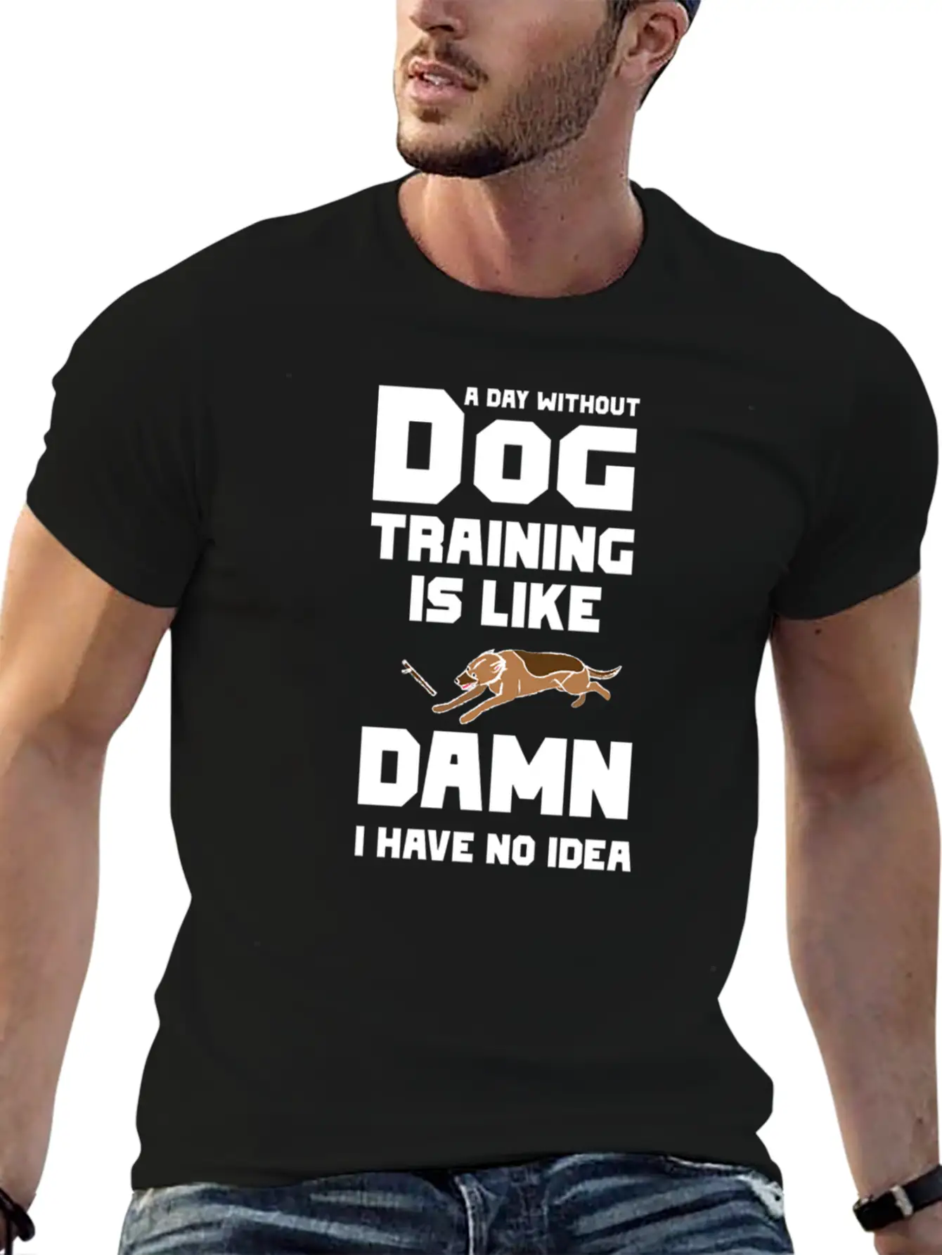 A Day Without Dog Training Lightweight Cotton T-Shirt – Daily Comfort Graphic Shirt
