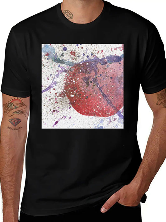 Abstract Background Classic Crew Neck Graphic Tee – Everyday Minimal Look