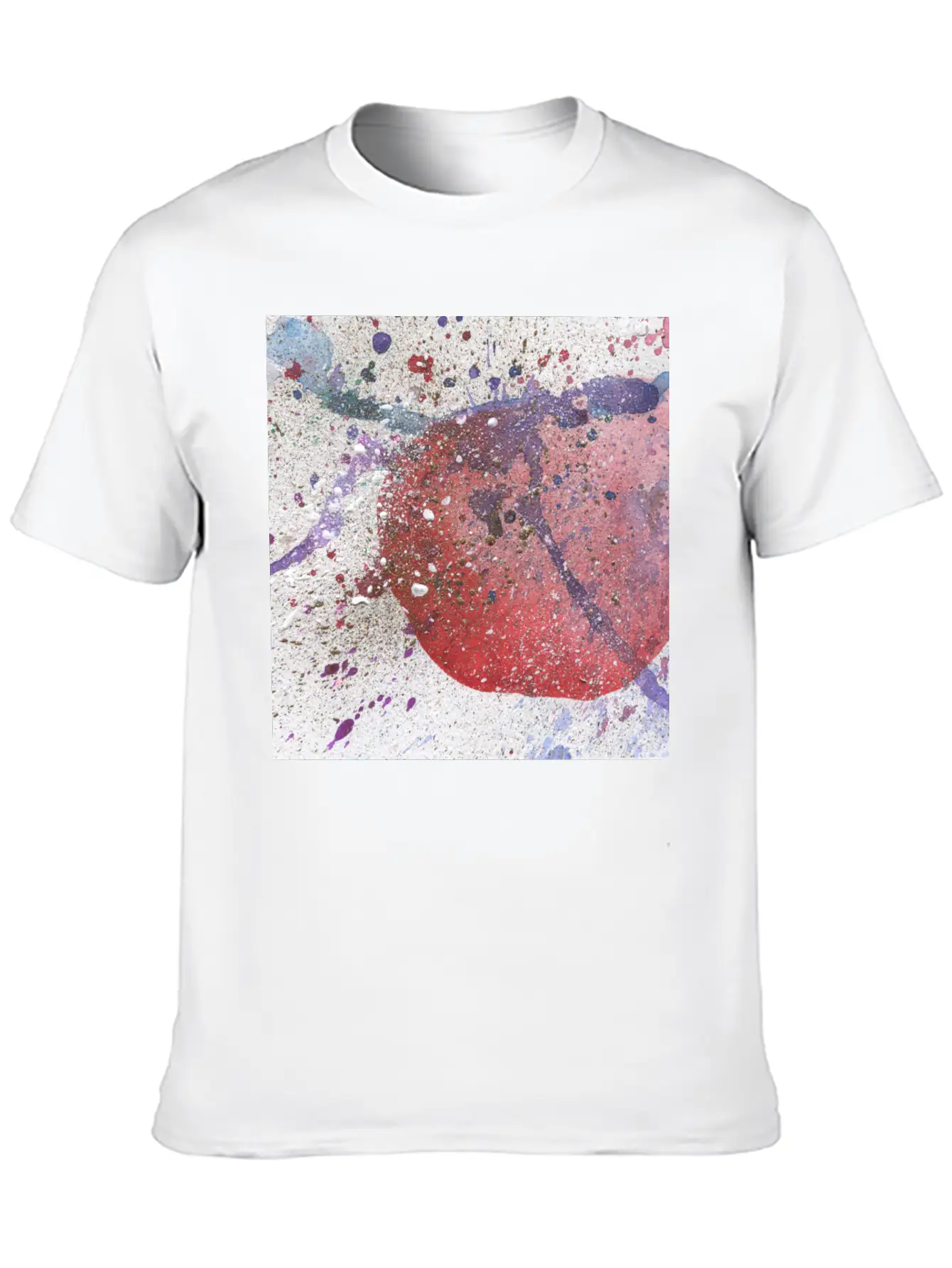 Abstract Background Classic Crew Neck Graphic Tee – Everyday Minimal Look
