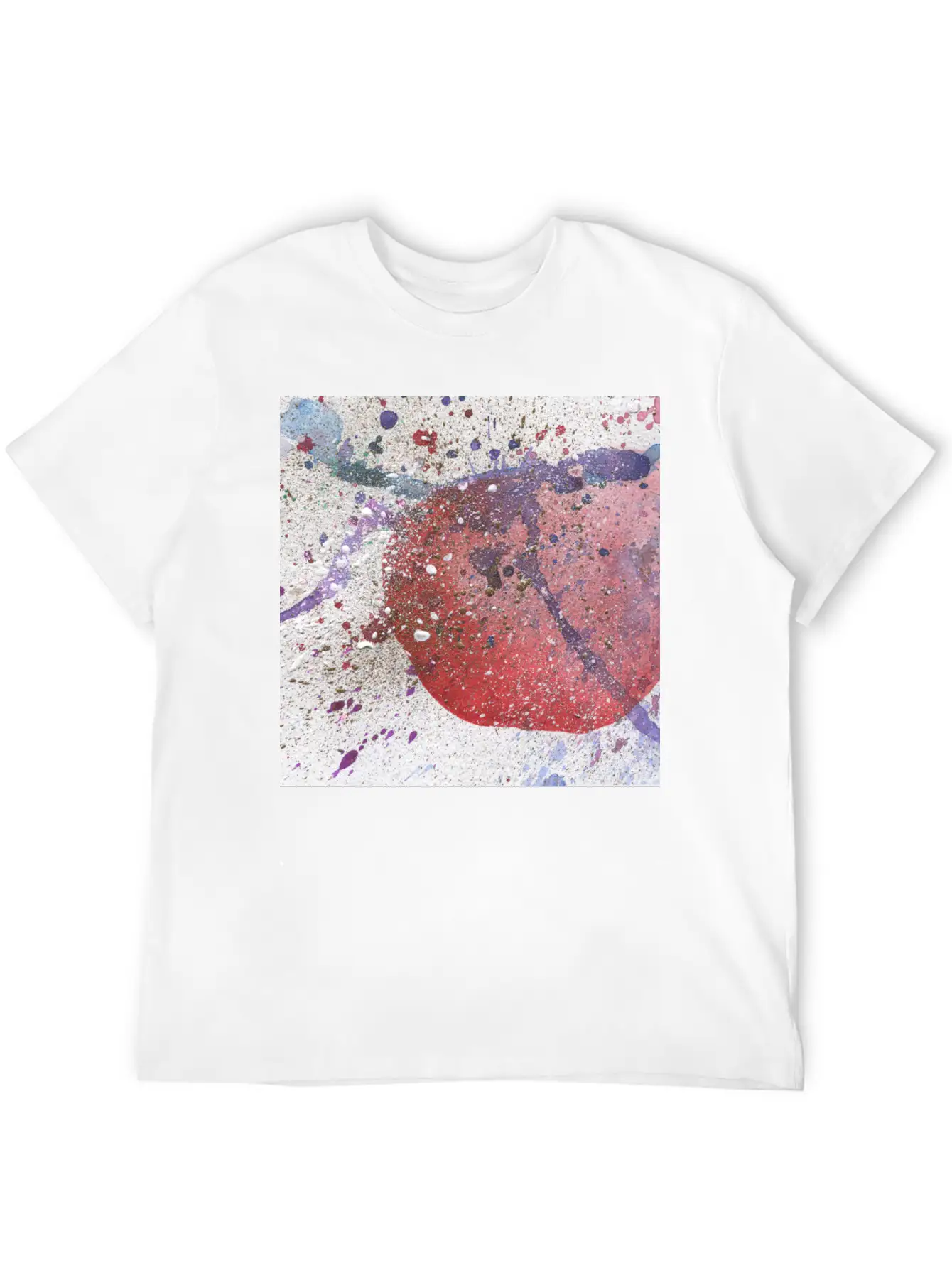 Abstract Background Classic Crew Neck Graphic Tee – Everyday Minimal Look