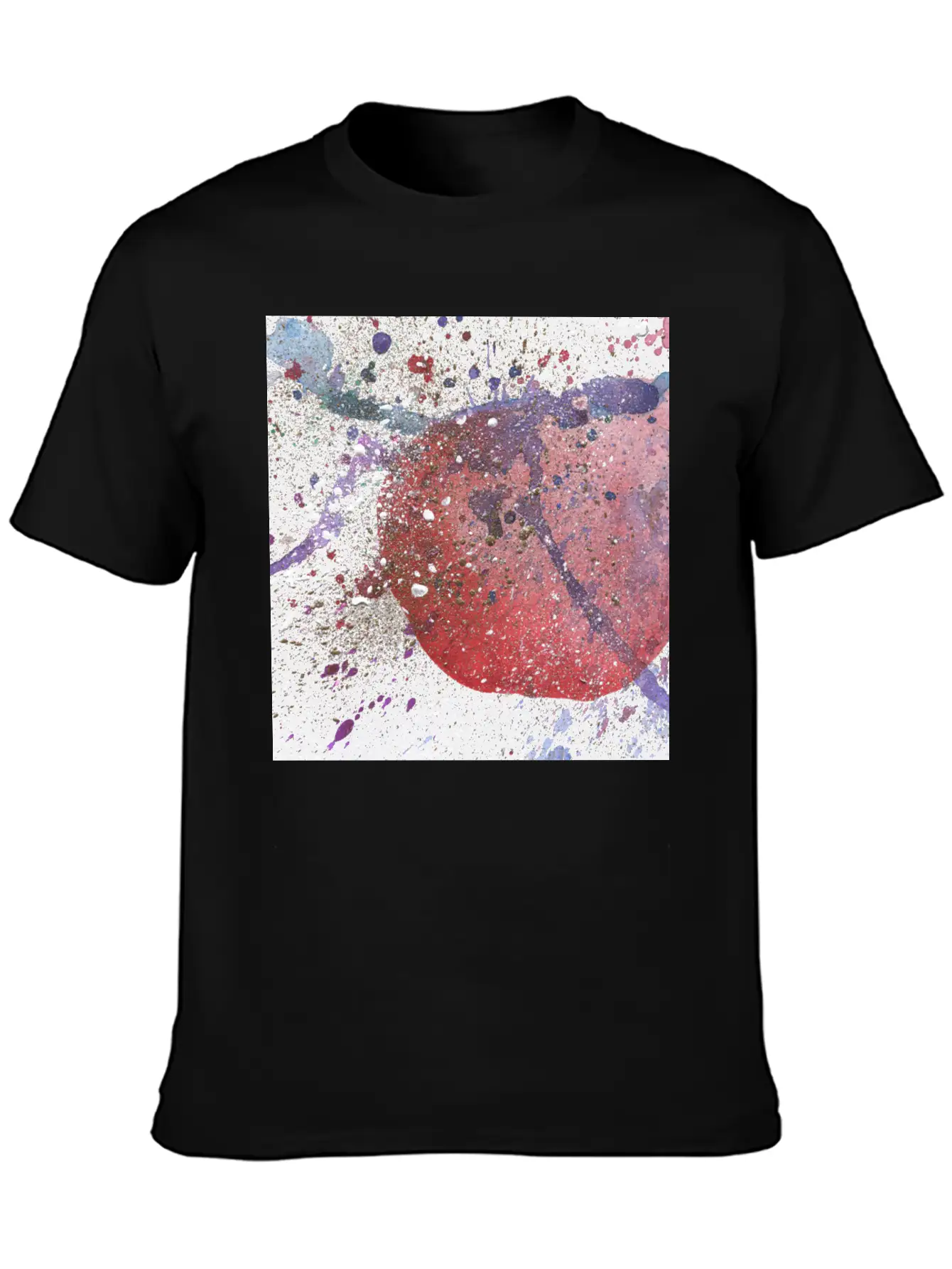Abstract Background Classic Crew Neck Graphic Tee – Everyday Minimal Look