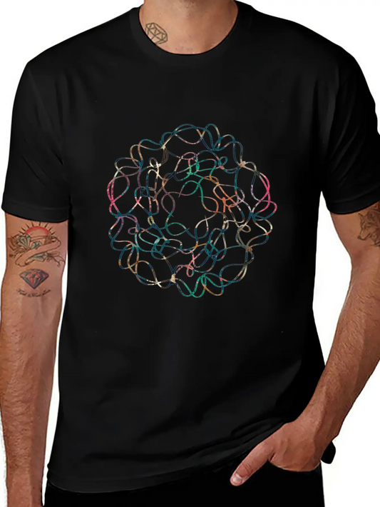 Abstract Flower Unisex Cotton Tee – Relaxed Fit For Any Occasion