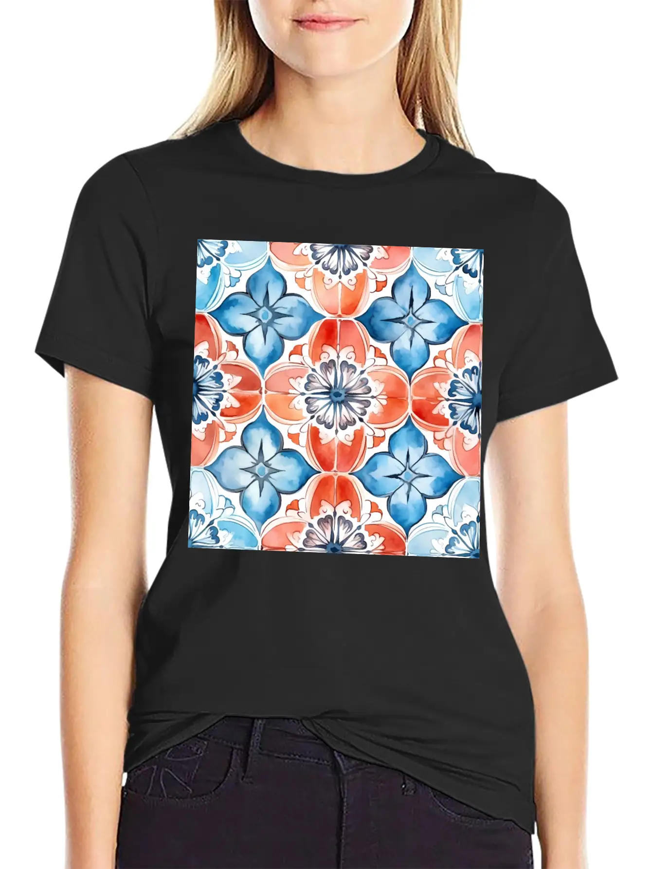 Abstract Serenade Detailed Collection 002 Soft Cotton Short Sleeve Tee – Unisex Wardrobe Staple