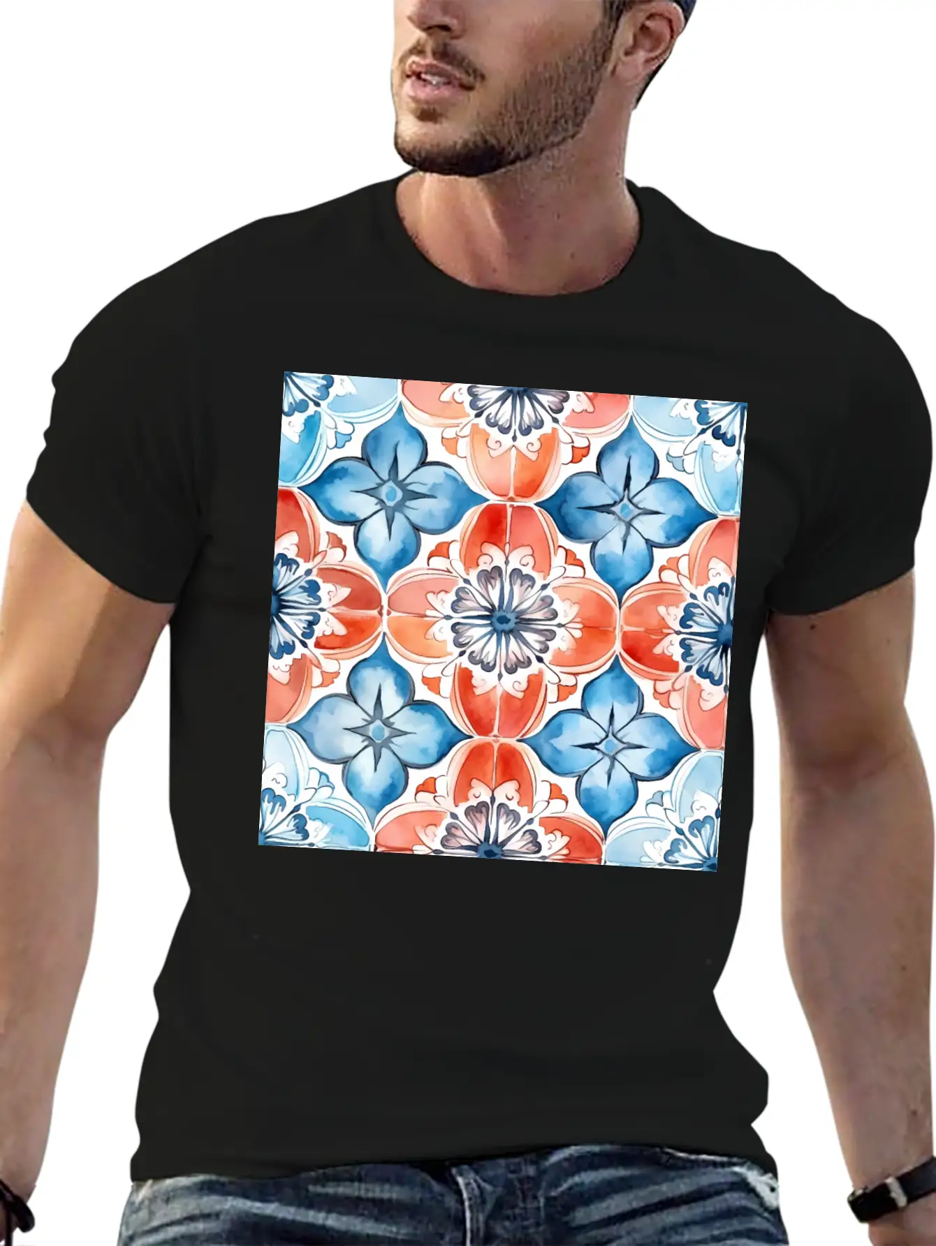 Abstract Serenade Detailed Collection 002 Soft Cotton Short Sleeve Tee – Unisex Wardrobe Staple