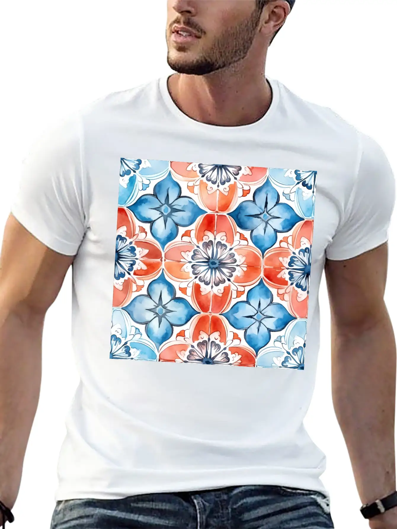 Abstract Serenade Detailed Collection 002 Soft Cotton Short Sleeve Tee – Unisex Wardrobe Staple