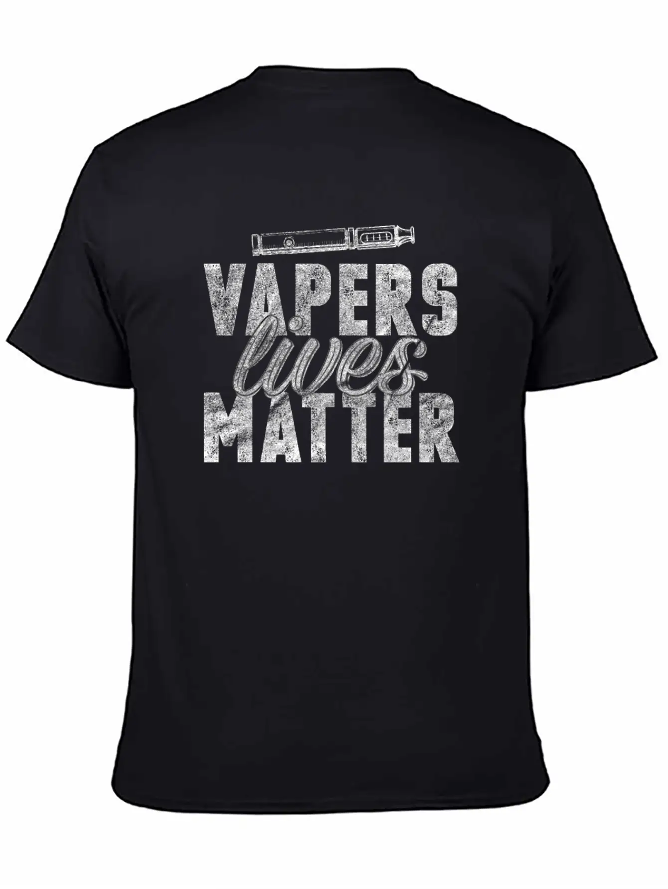 (Gift) Vapers Lives Matter Classic Crew Neck Graphic Tee – Everyday Minimal Look
