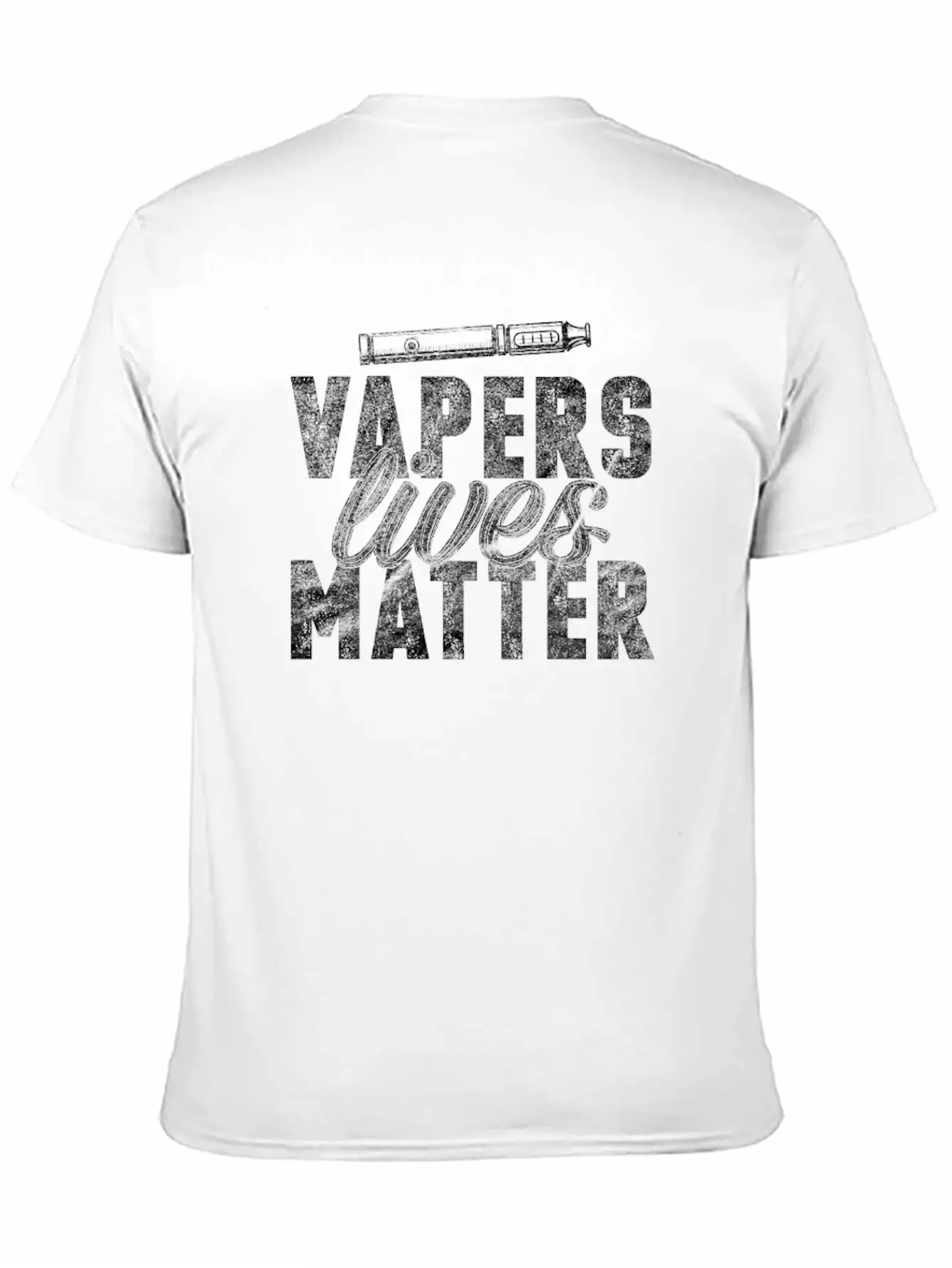 (Gift) Vapers Lives Matter Classic Crew Neck Graphic Tee – Everyday Minimal Look