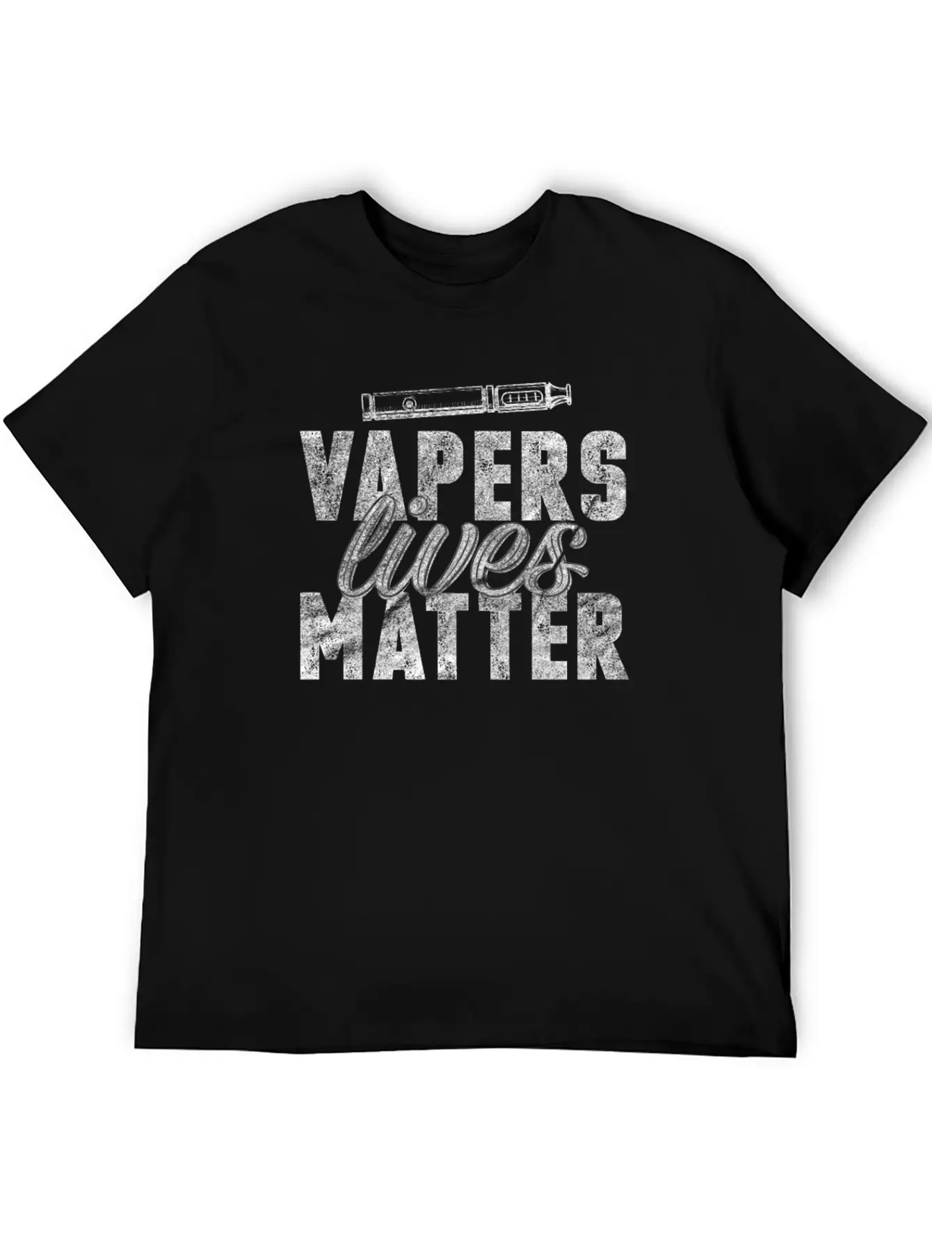 (Gift) Vapers Lives Matter Classic Crew Neck Graphic Tee – Everyday Minimal Look
