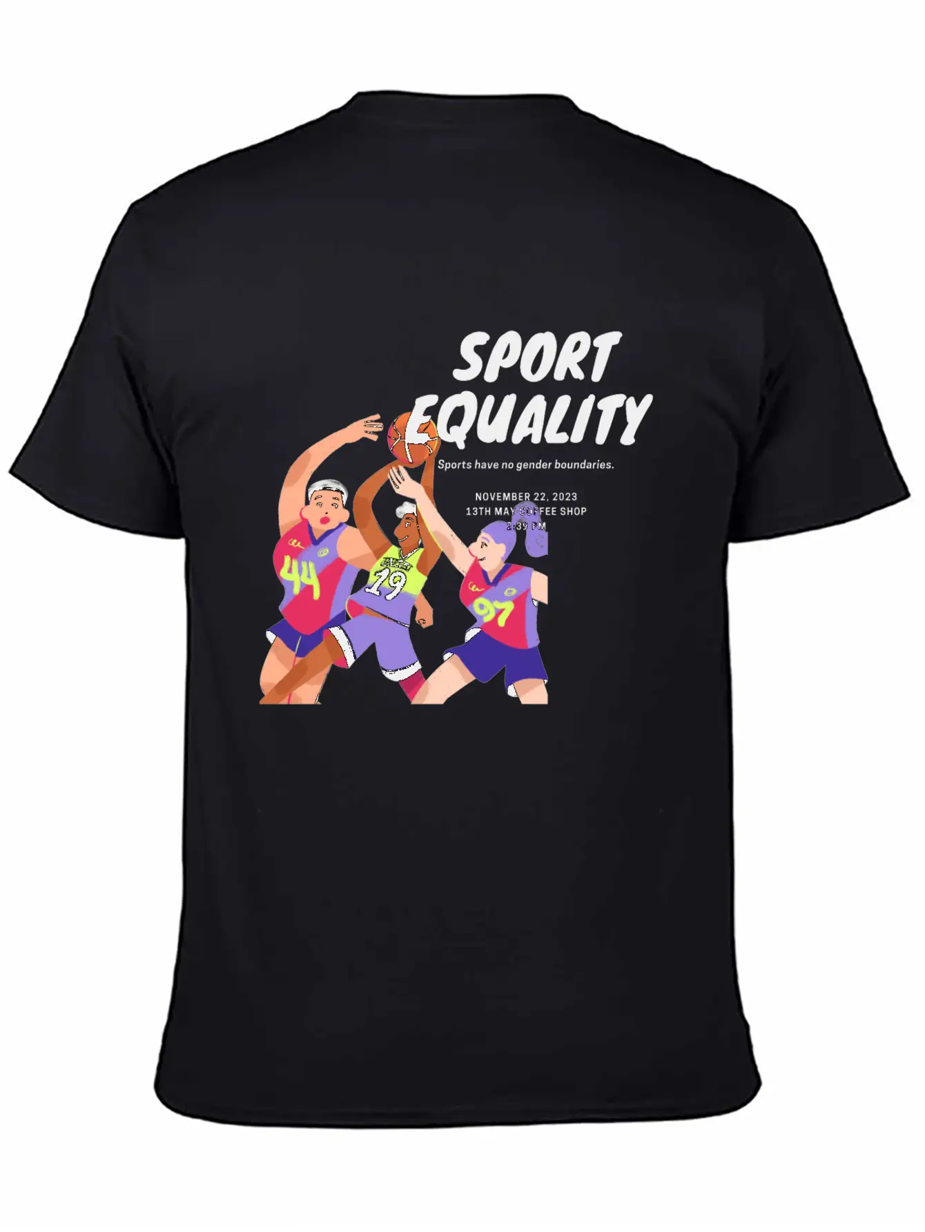"Sport Equality" – Sport Classic Crew Neck Graphic Tee – Everyday Minimal Look