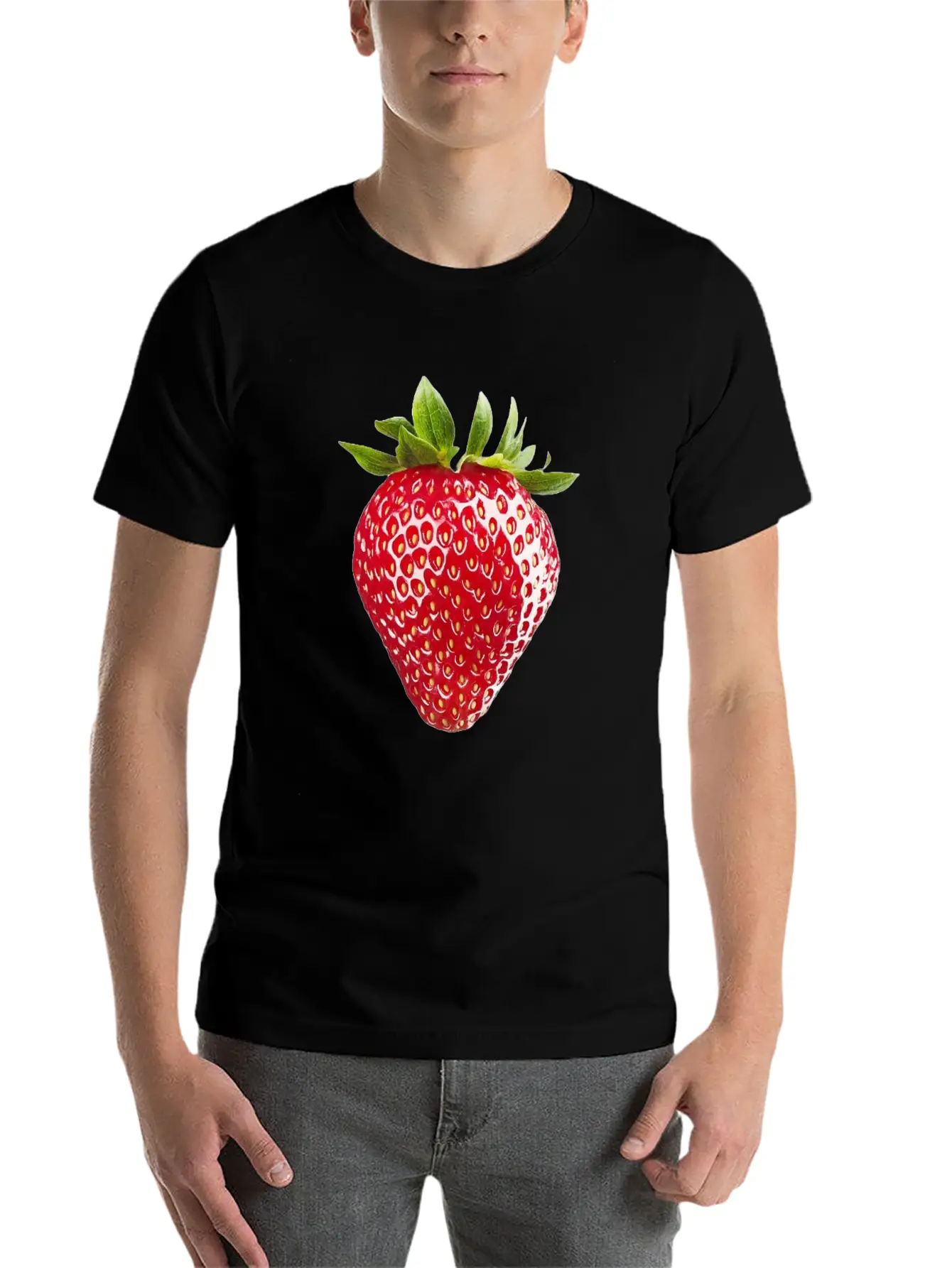🍓 Strawberry Collection 🍓 Unisex Short Sleeve Soft Cotton T-Shirt – Casual Everyday Wear