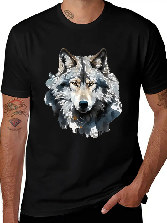 "The Call Of The Wild: Wolf Art" Unisex Cotton Tee – Relaxed Fit For Any Occasion