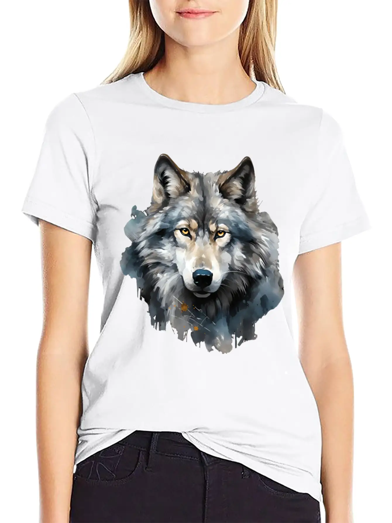 "The Call Of The Wild: Wolf Art" Unisex Cotton Tee – Relaxed Fit For Any Occasion