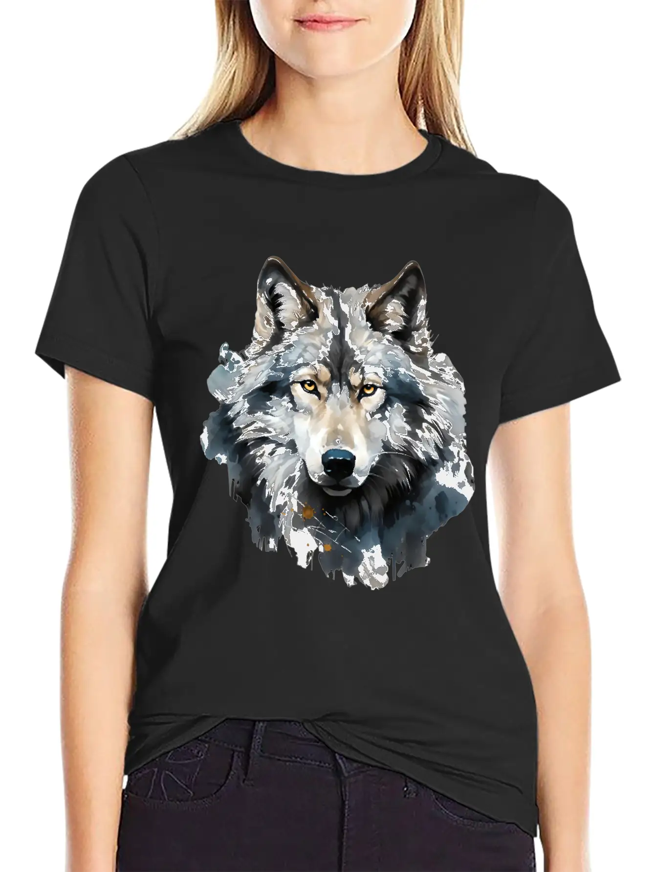 "The Call Of The Wild: Wolf Art" Unisex Cotton Tee – Relaxed Fit For Any Occasion
