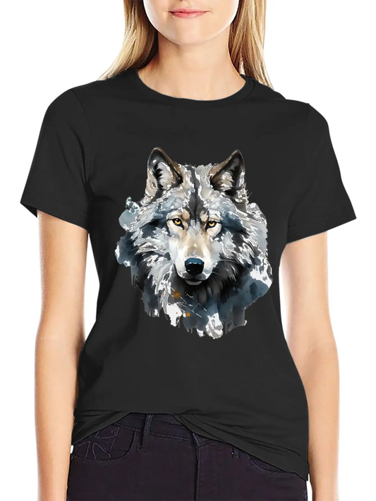 "The Call Of The Wild: Wolf Art" Unisex Cotton Tee – Relaxed Fit For Any Occasion