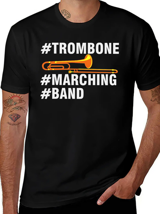 #Trombone #Marching #Band Soft Cotton Short Sleeve Tee – Unisex Wardrobe Staple