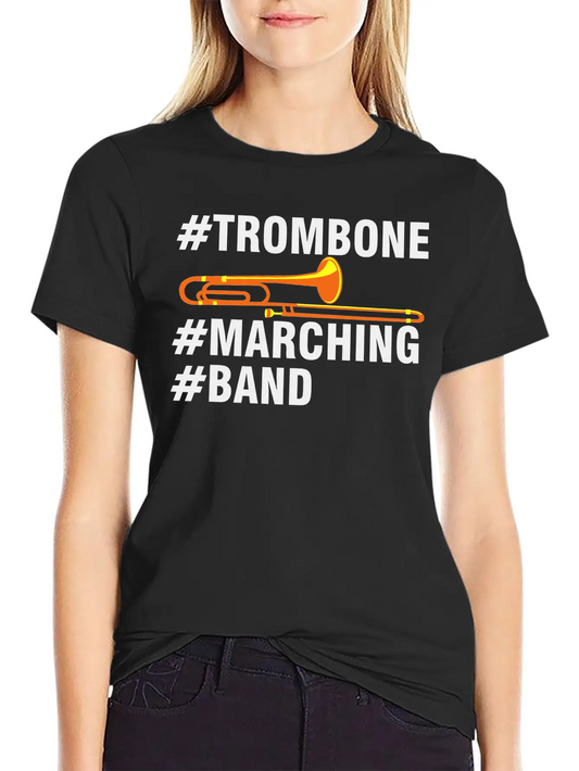 #Trombone #Marching #Band Soft Cotton Short Sleeve Tee – Unisex Wardrobe Staple