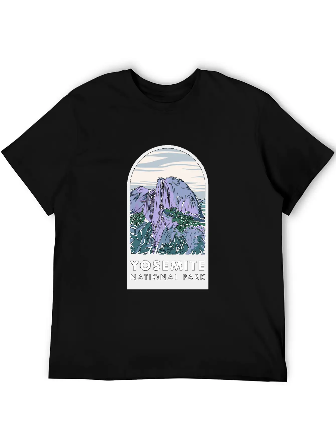 Yosemite National Park Badge Unisex Cotton Tee – Relaxed Fit For Any Occasion
