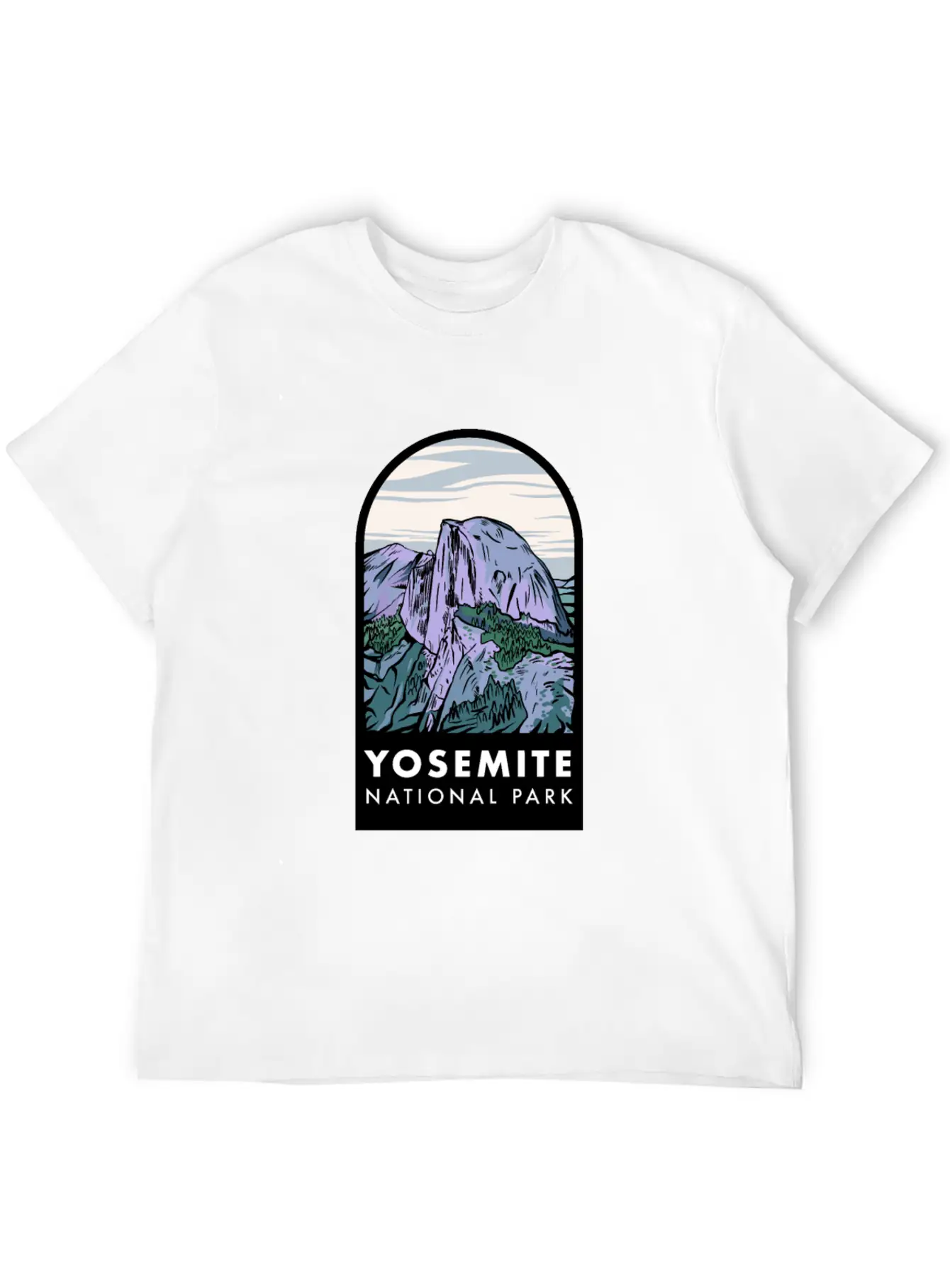 Yosemite National Park Badge Unisex Cotton Tee – Relaxed Fit For Any Occasion