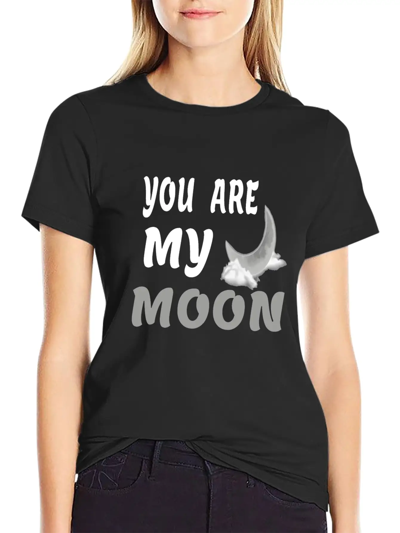You Are My Moon Gift For Girlfriend & Boyfriend Classic Fit Graphic Tee For Daily Comfort – Unisex Cotton Shirt