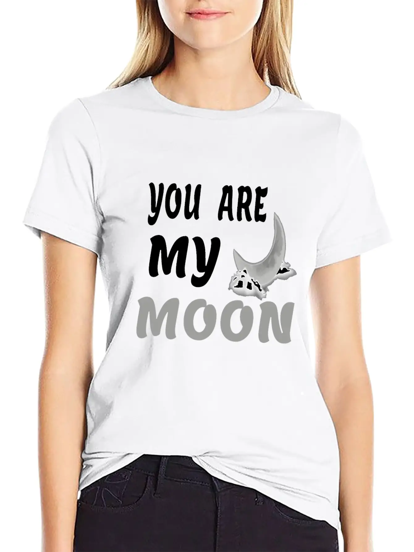 You Are My Moon Gift For Girlfriend & Boyfriend Classic Fit Graphic Tee For Daily Comfort – Unisex Cotton Shirt