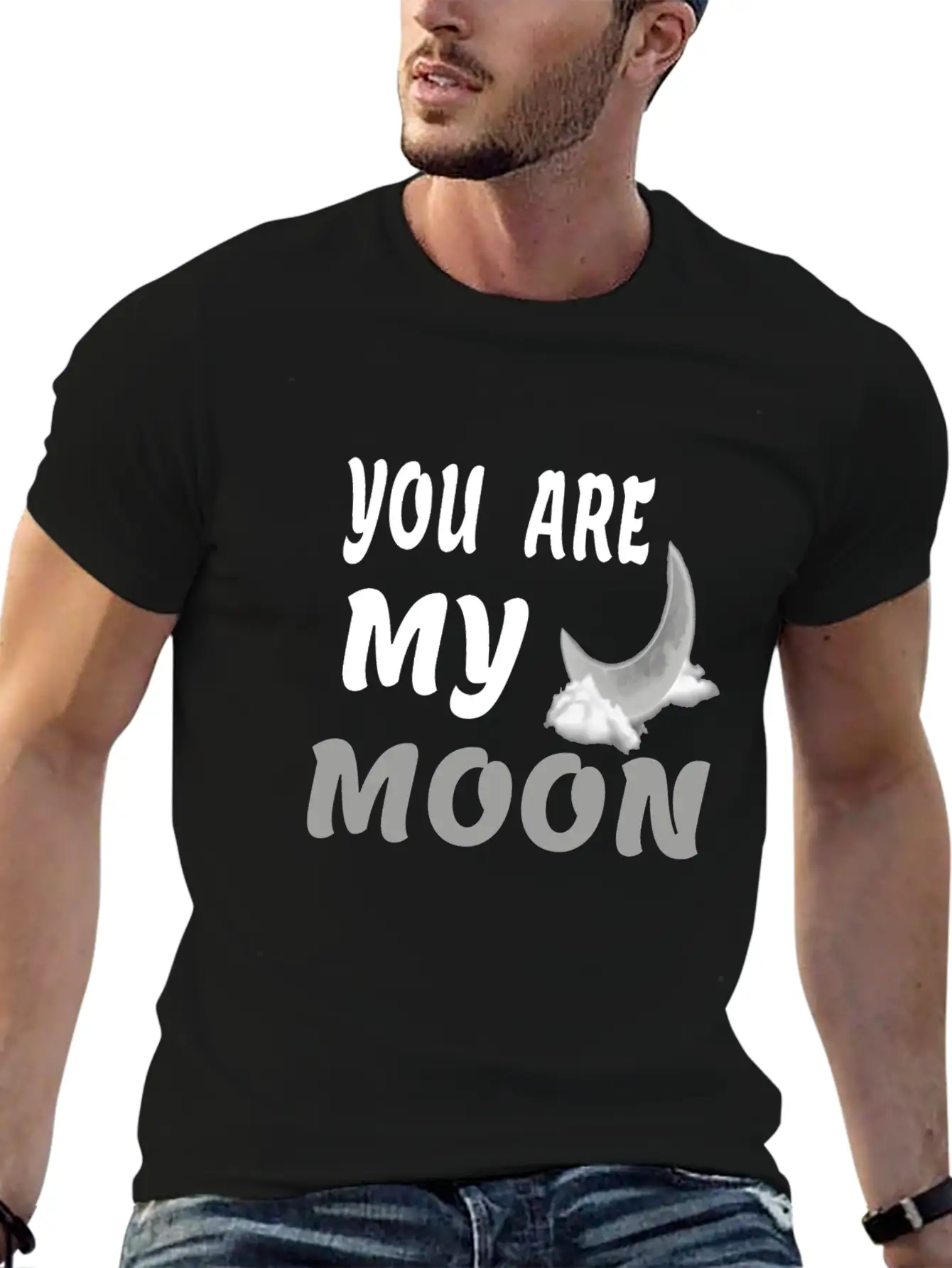 You Are My Moon Gift For Girlfriend & Boyfriend Classic Fit Graphic Tee For Daily Comfort – Unisex Cotton Shirt
