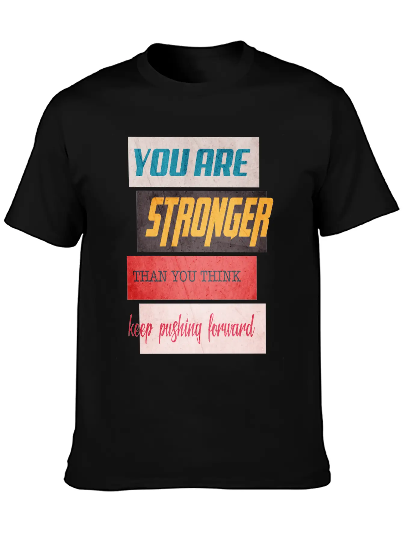 YOU ARE STRONGER Grunge Lightweight Cotton T-Shirt – Daily Comfort Graphic Shirt
