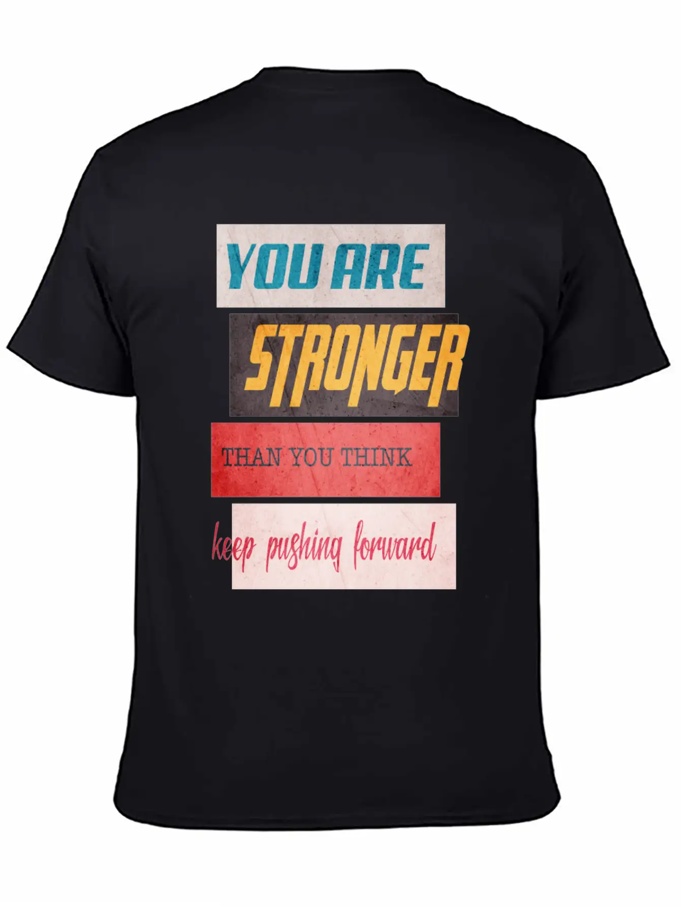 YOU ARE STRONGER Grunge Lightweight Cotton T-Shirt – Daily Comfort Graphic Shirt