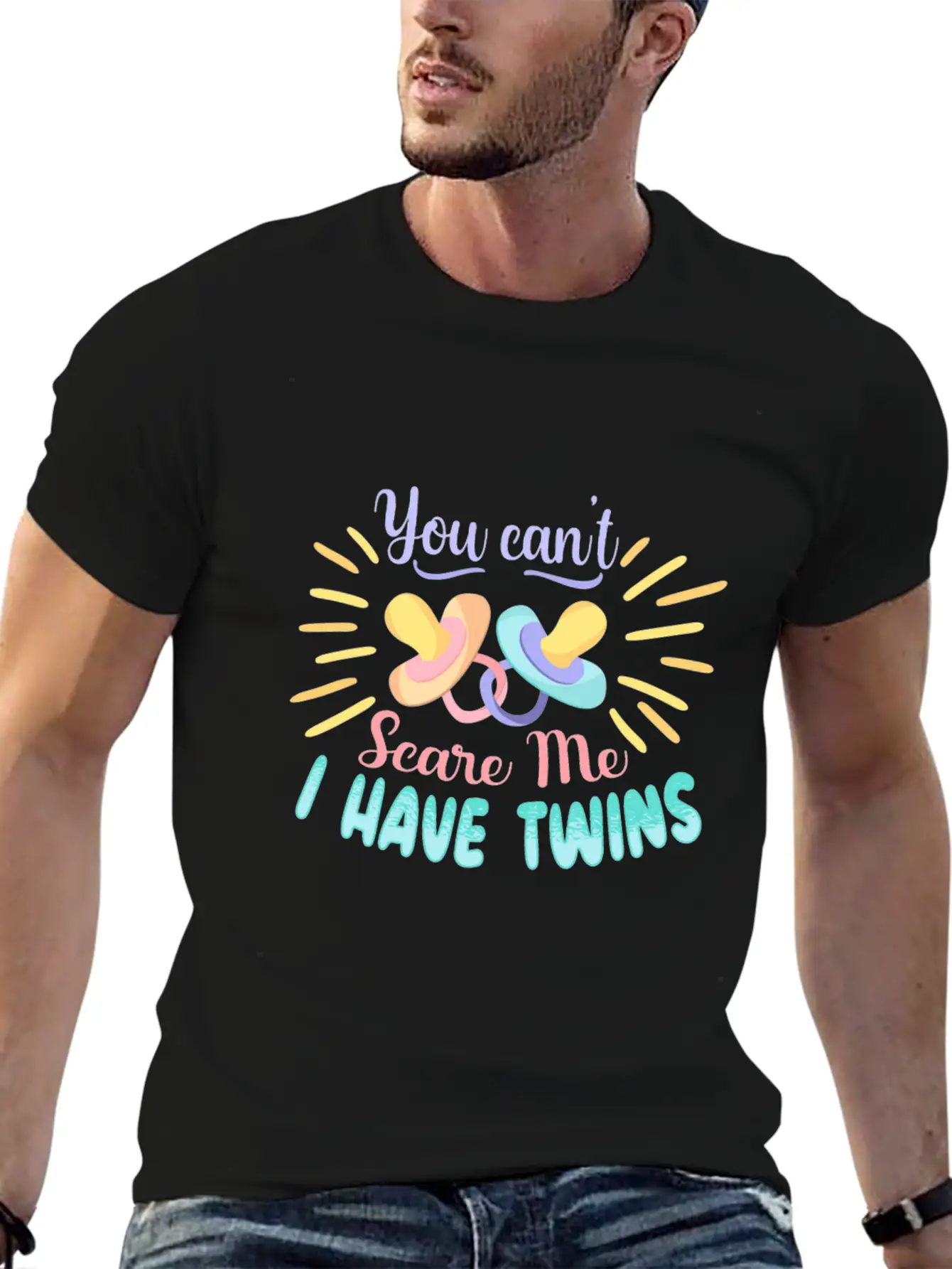 You Can Not Scare Me I Have Twins Classic Fit Graphic Tee For Daily Comfort – Unisex Cotton Shirt