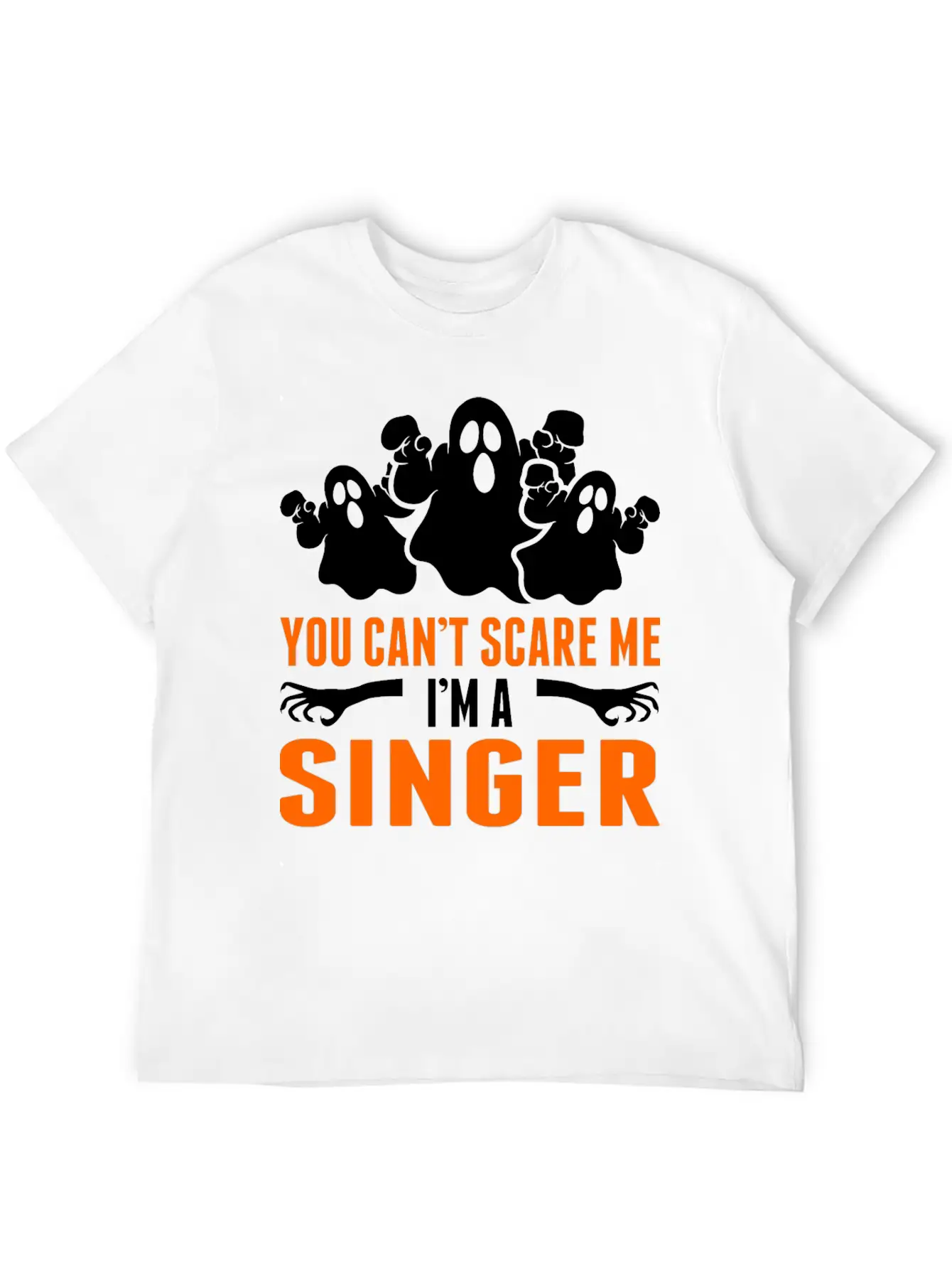 You Cant Scare Me Im A Singer Breathable Soft Cotton T-Shirt – Timeless Casual Look