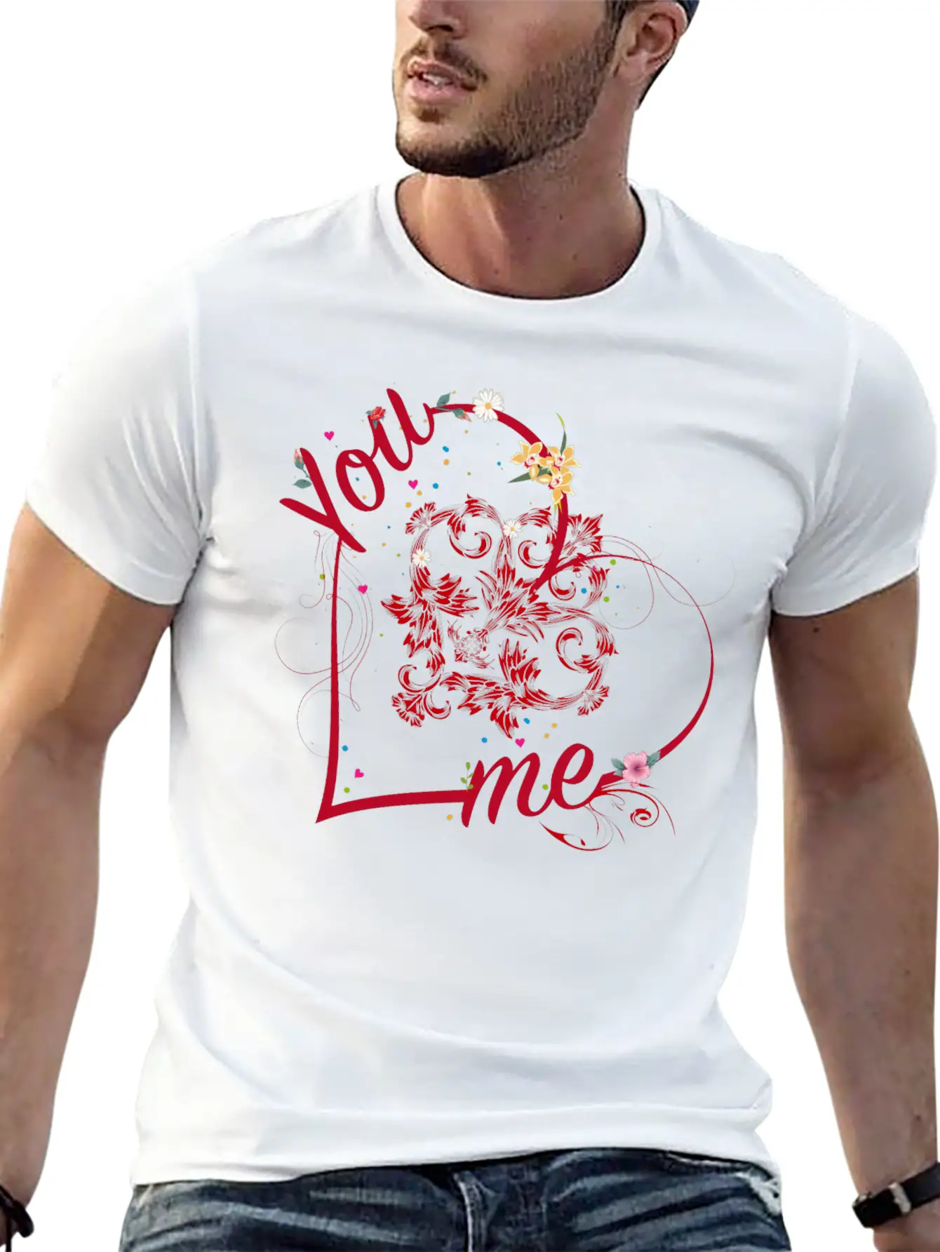 You & I Connected By The Tender Bond Of Love Classic Fit Graphic Tee For Daily Comfort – Unisex Cotton Shirt