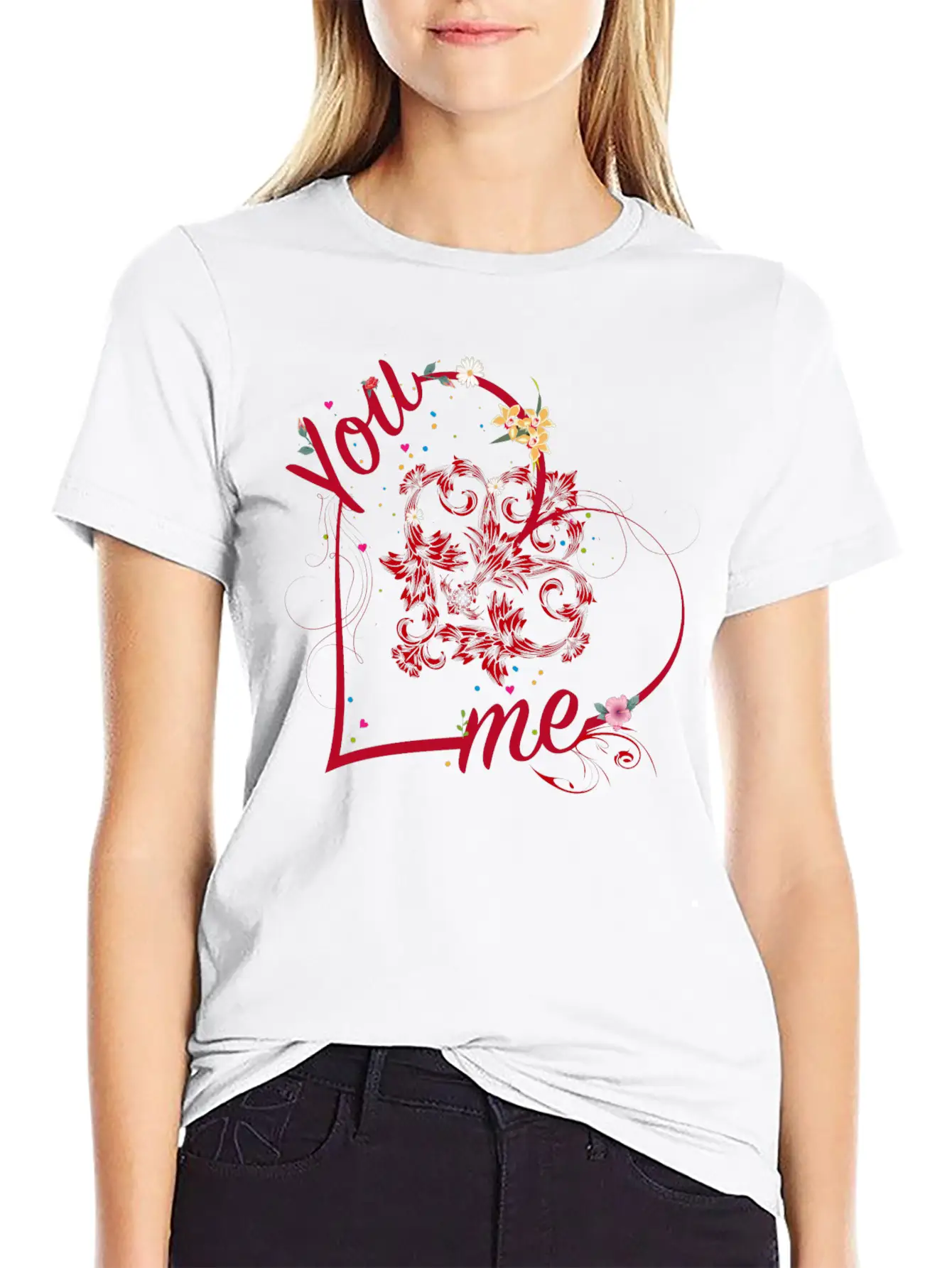 You & I Connected By The Tender Bond Of Love Classic Fit Graphic Tee For Daily Comfort – Unisex Cotton Shirt
