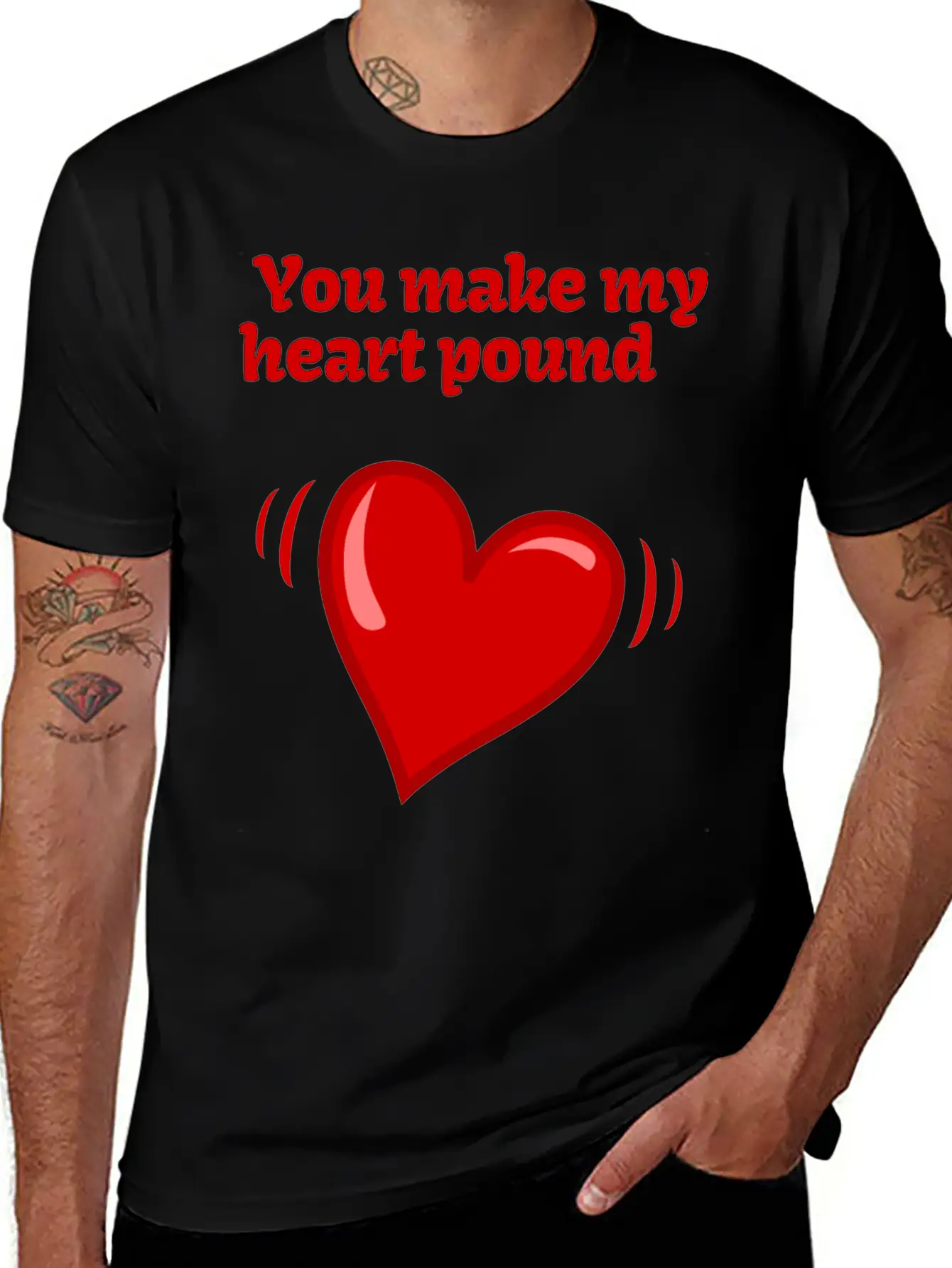 You Make My Heart Pound Soft Cotton Short Sleeve Tee – Unisex Wardrobe Staple