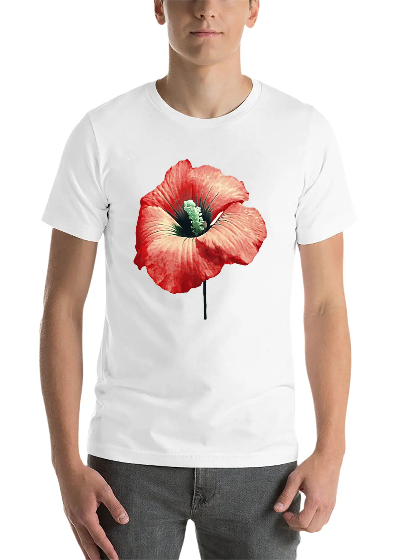 Your Red Flower Perfu Soft Cotton Short Sleeve Tee – Unisex Wardrobe Staple