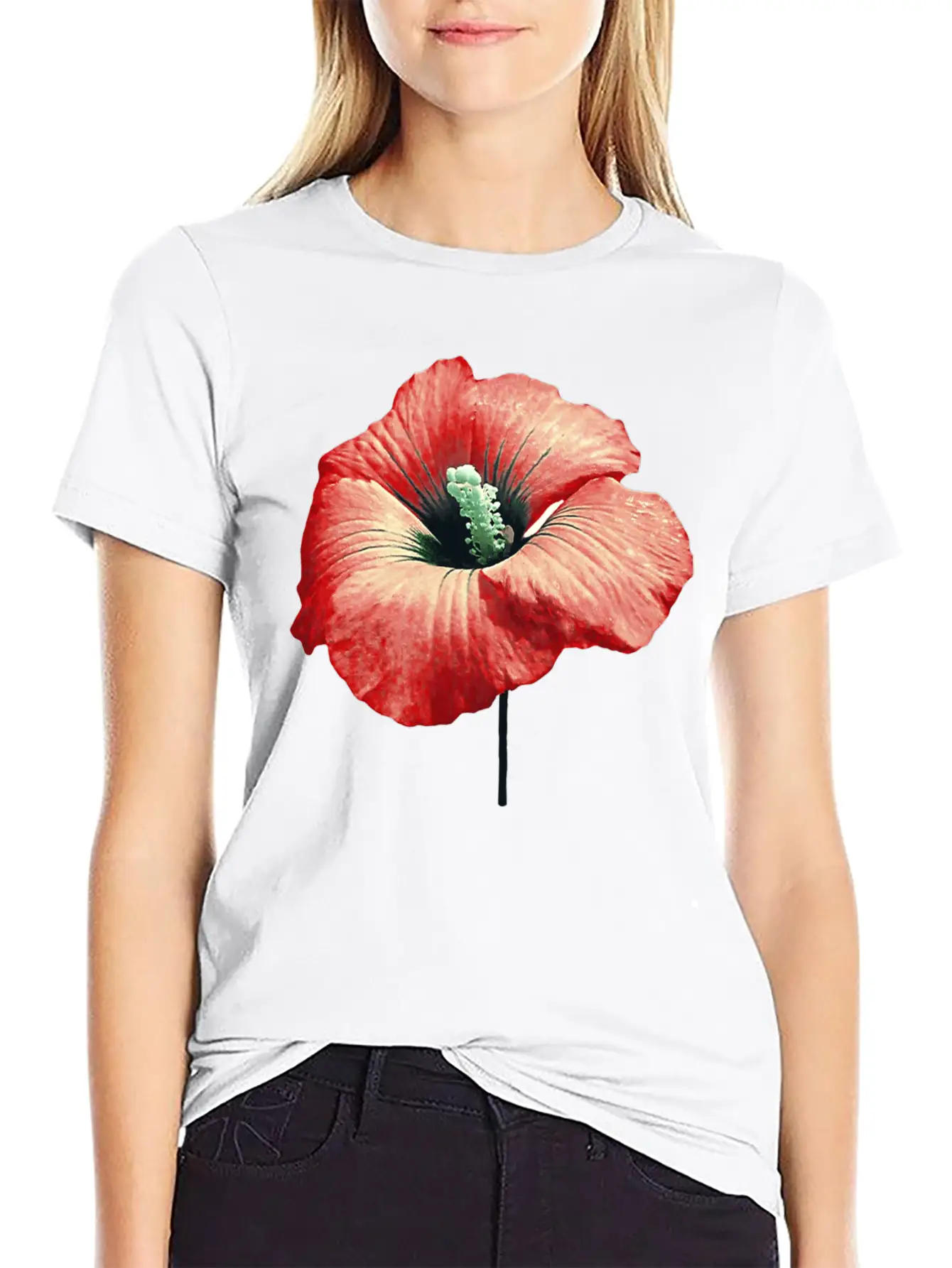 Your Red Flower Perfu Soft Cotton Short Sleeve Tee – Unisex Wardrobe Staple