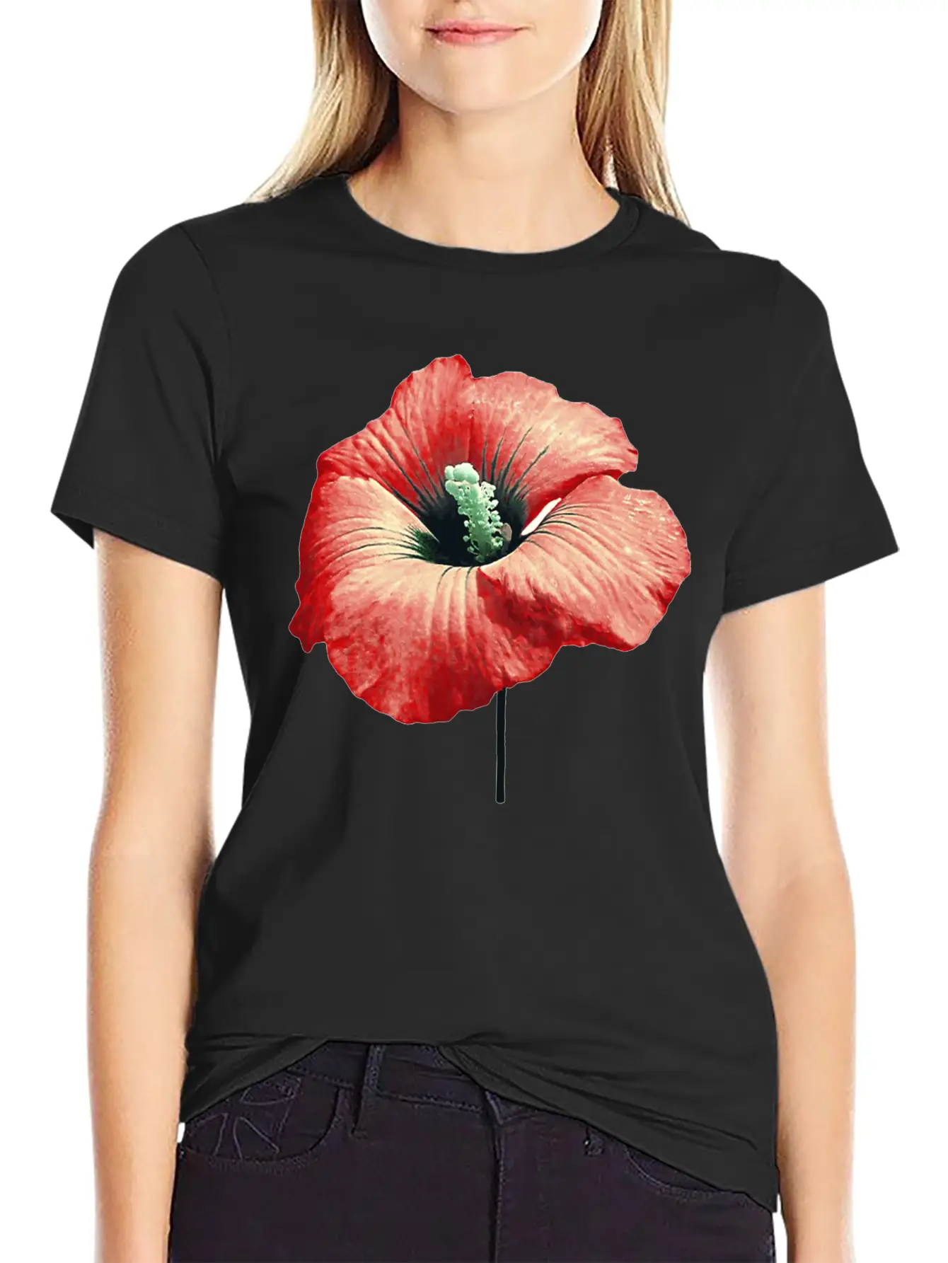 Your Red Flower Perfu Soft Cotton Short Sleeve Tee – Unisex Wardrobe Staple