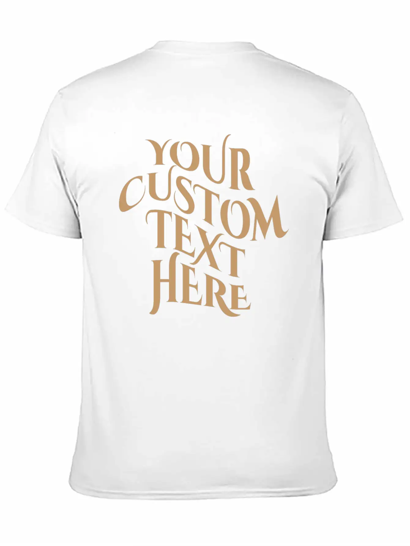 Your Text Here Tees Tshirt, Simple Text Minimal Lightweight Cotton T-Shirt – Daily Comfort Graphic Shirt