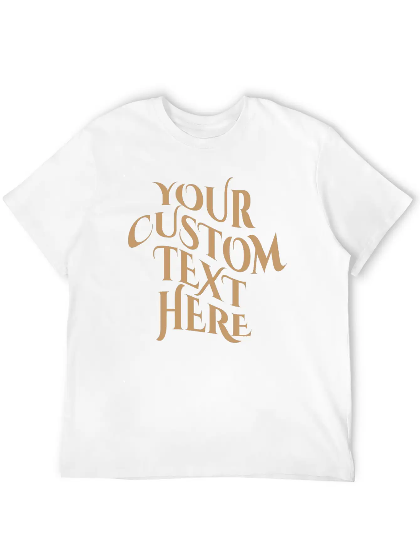 Your Text Here Tees Tshirt, Simple Text Minimal Lightweight Cotton T-Shirt – Daily Comfort Graphic Shirt