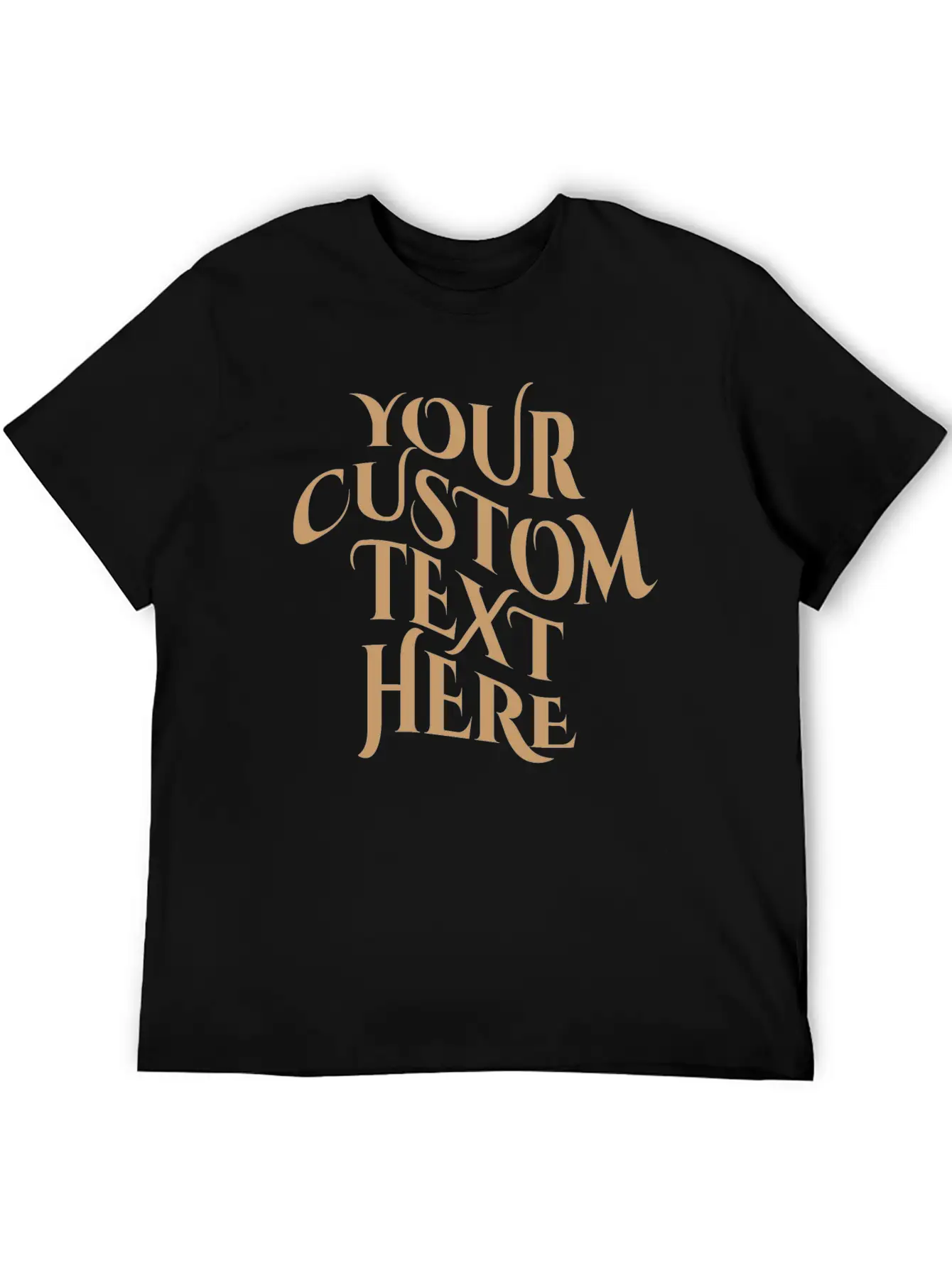 Your Text Here Tees Tshirt, Simple Text Minimal Lightweight Cotton T-Shirt – Daily Comfort Graphic Shirt