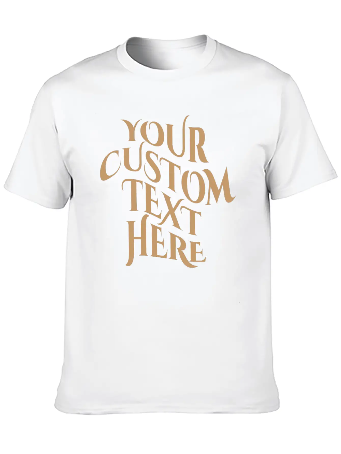 Your Text Here Tees Tshirt, Simple Text Minimal Lightweight Cotton T-Shirt – Daily Comfort Graphic Shirt