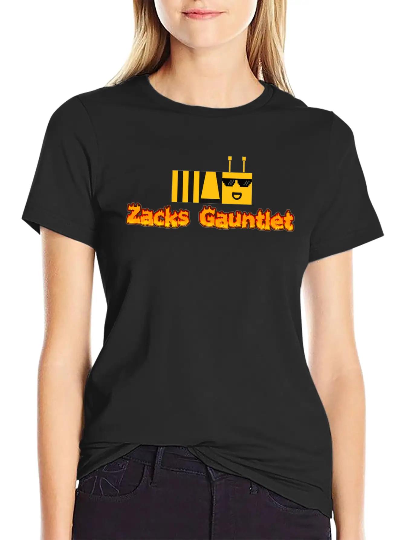 Zacks Gauntlet Bee Flame Edition Unisex Cotton Tee – Relaxed Fit For Any Occasion