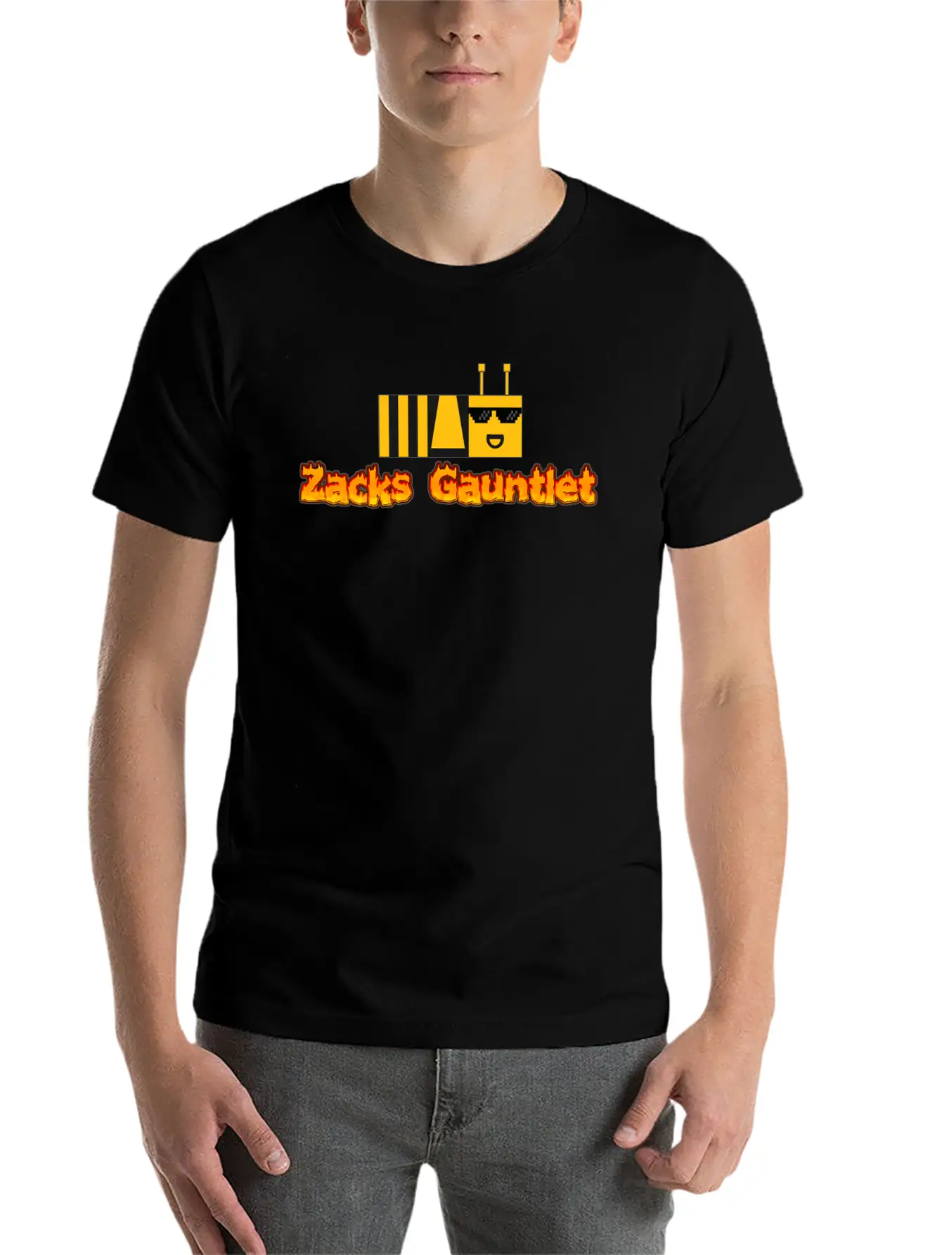 Zacks Gauntlet Bee Flame Edition Unisex Cotton Tee – Relaxed Fit For Any Occasion
