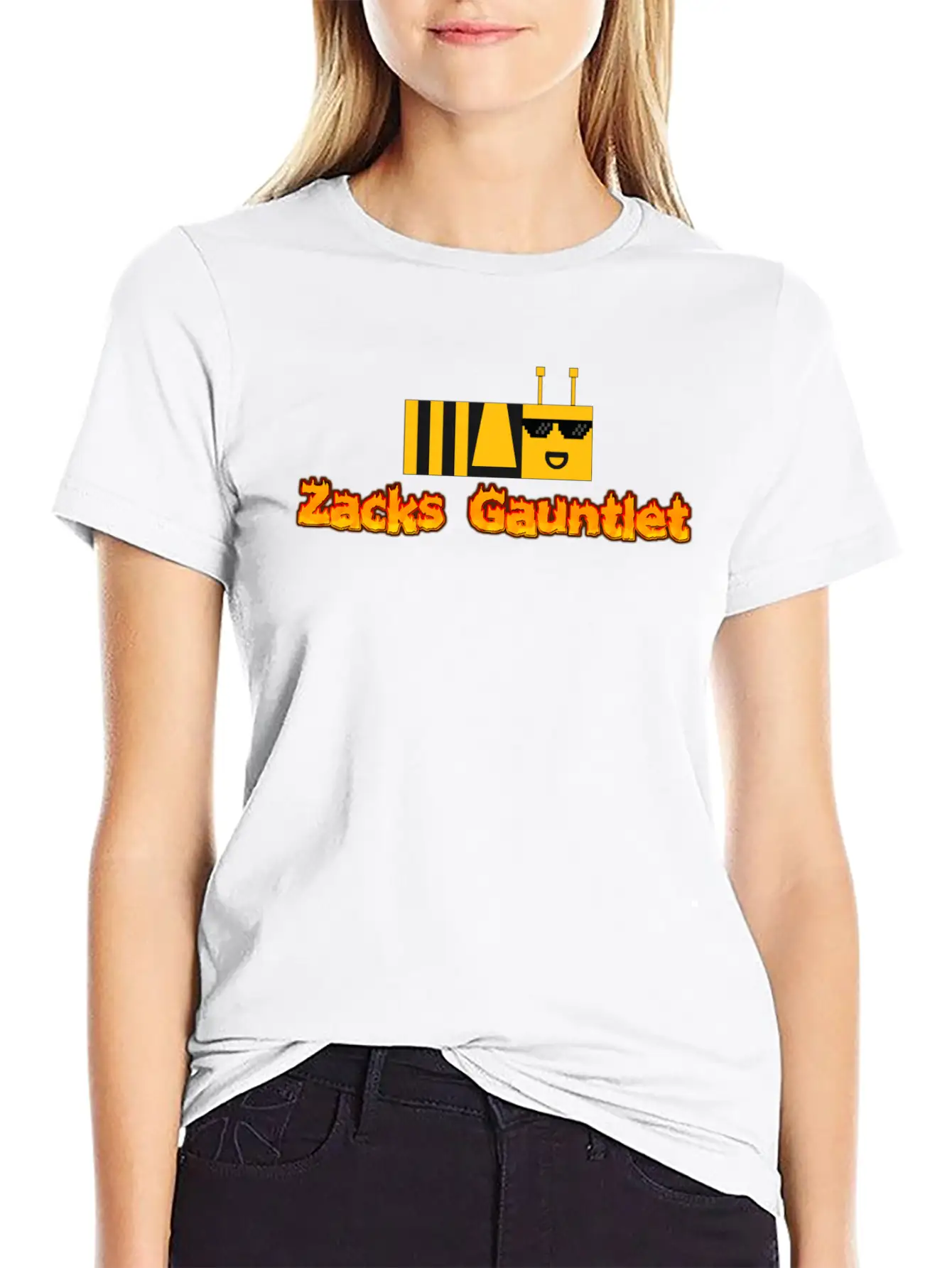 Zacks Gauntlet Bee Flame Edition Unisex Cotton Tee – Relaxed Fit For Any Occasion