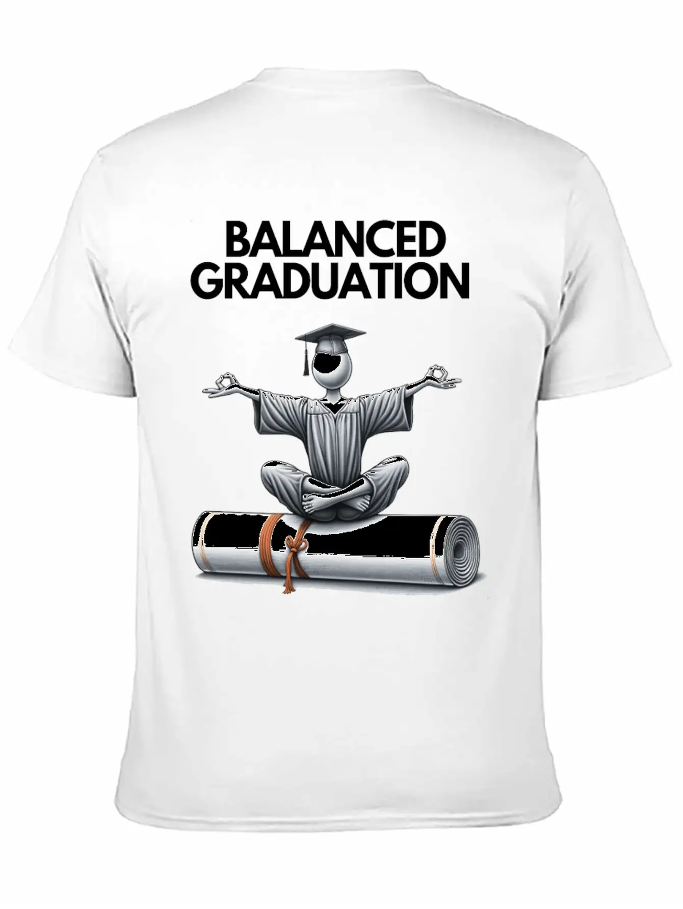 Zen Graduate: Mind, Body, Spirit - Class Of 2024 Simple Everyday Graphic Tee – Lightweight Summer Wear