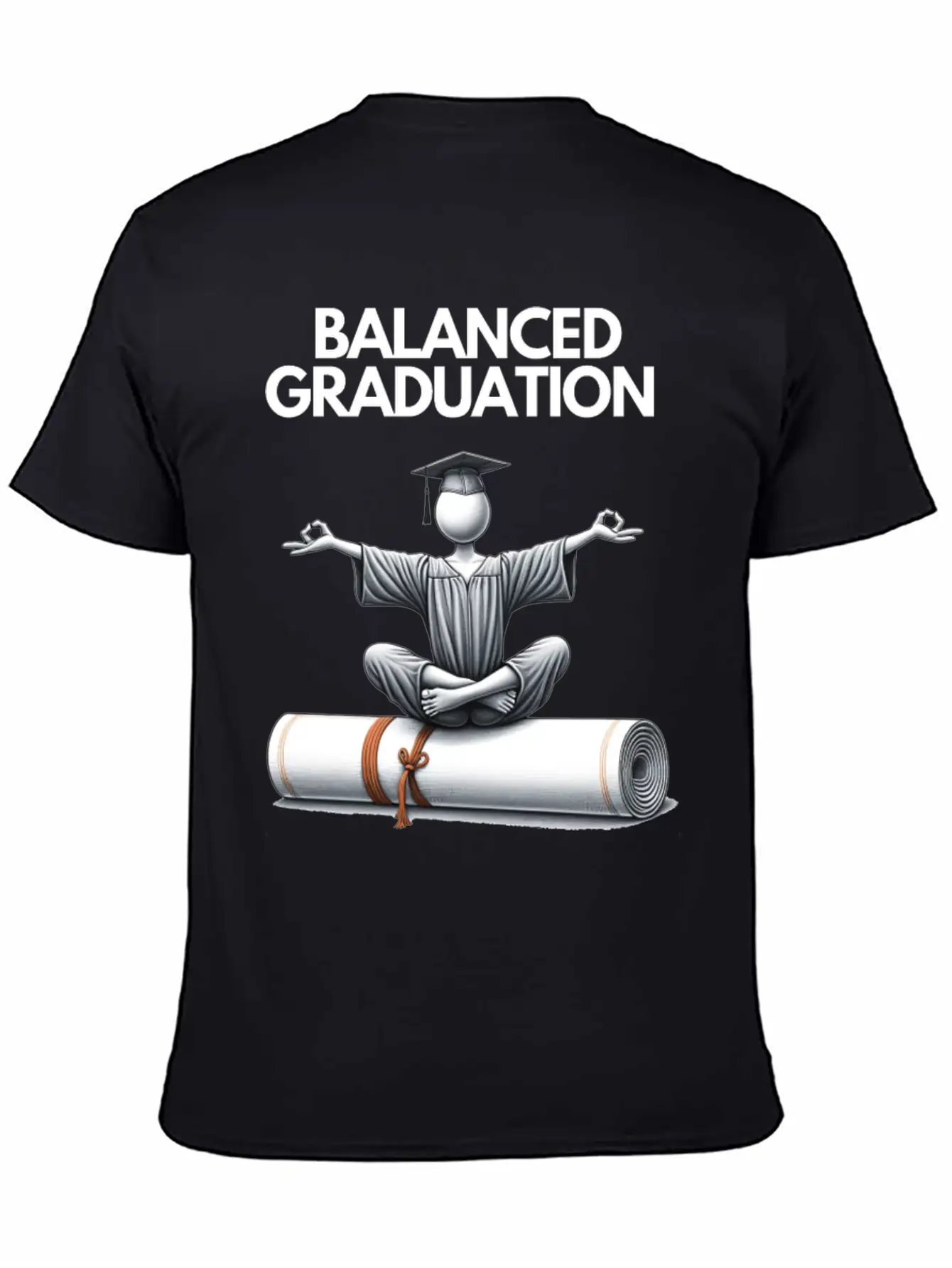 Zen Graduate: Mind, Body, Spirit - Class Of 2024 Simple Everyday Graphic Tee – Lightweight Summer Wear