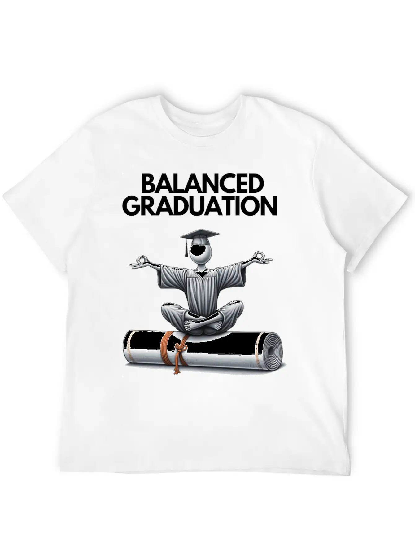 Zen Graduate: Mind, Body, Spirit - Class Of 2024 Simple Everyday Graphic Tee – Lightweight Summer Wear