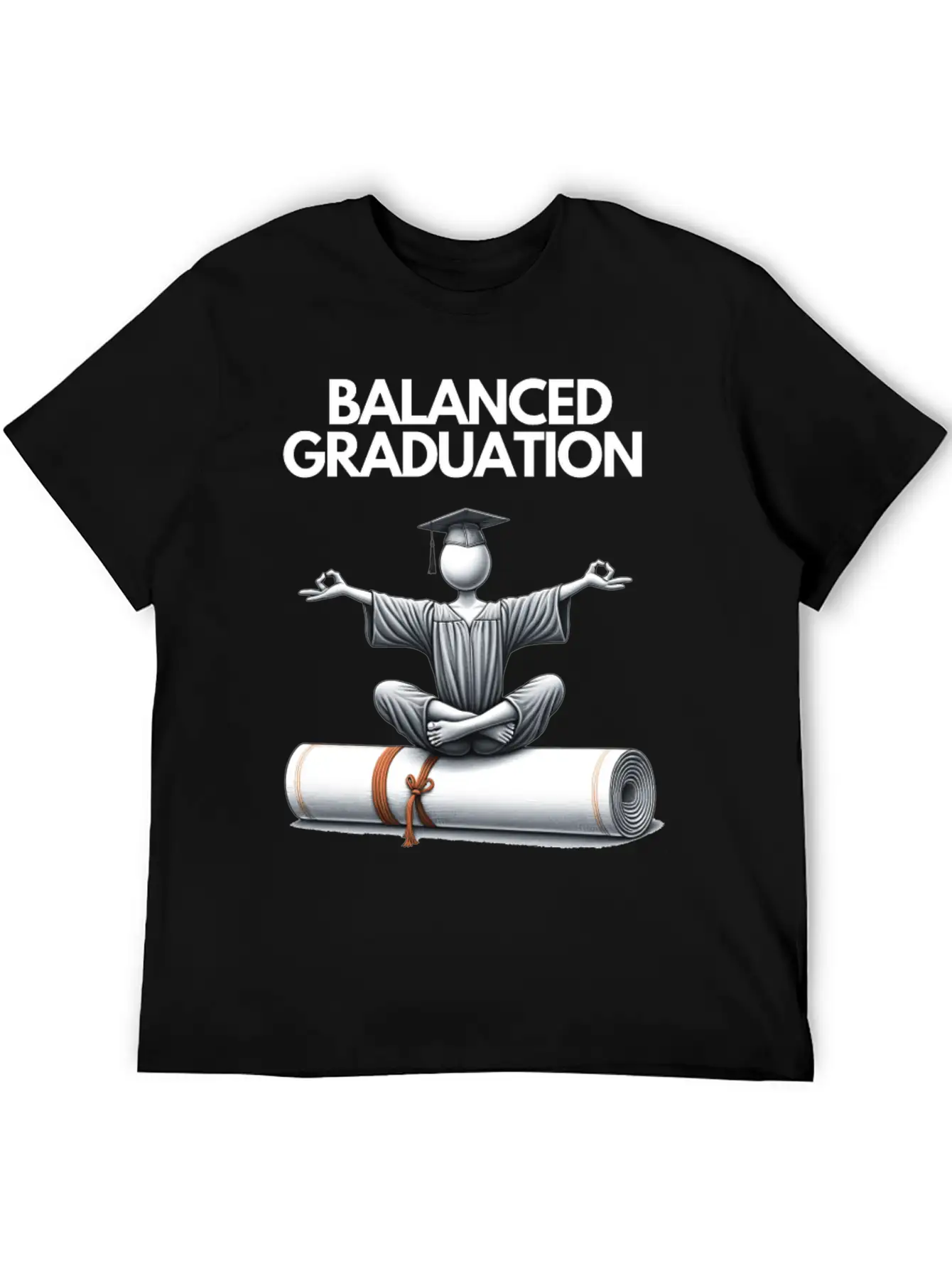 Zen Graduate: Mind, Body, Spirit - Class Of 2024 Simple Everyday Graphic Tee – Lightweight Summer Wear