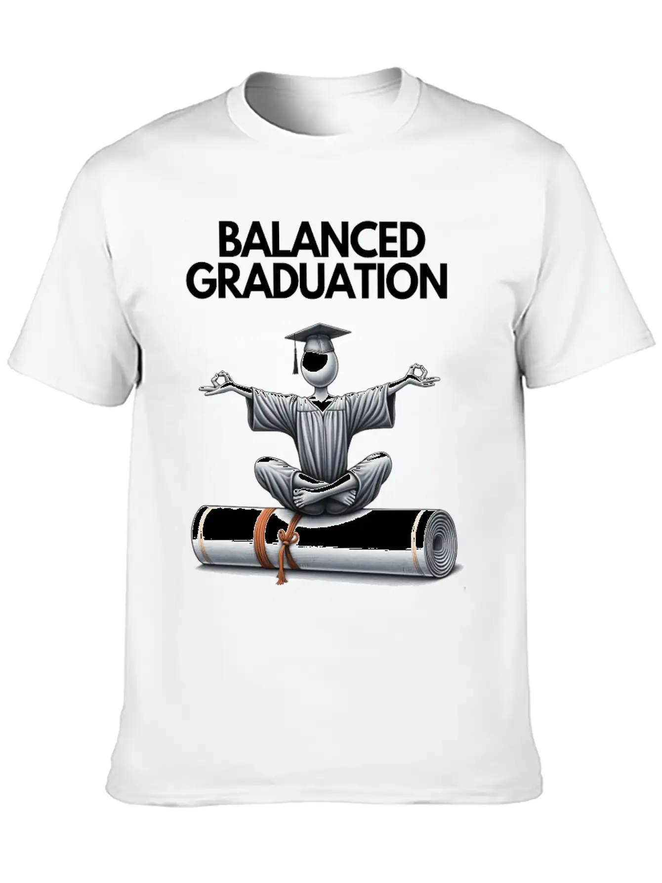 Zen Graduate: Mind, Body, Spirit - Class Of 2024 Simple Everyday Graphic Tee – Lightweight Summer Wear