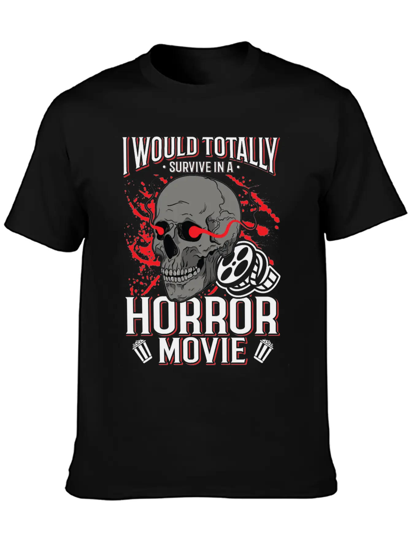 Zombie Horror Film Outfit Film Festival Halloween Casual Graphic T-Shirt – Simple And Comfortable Daily Wear