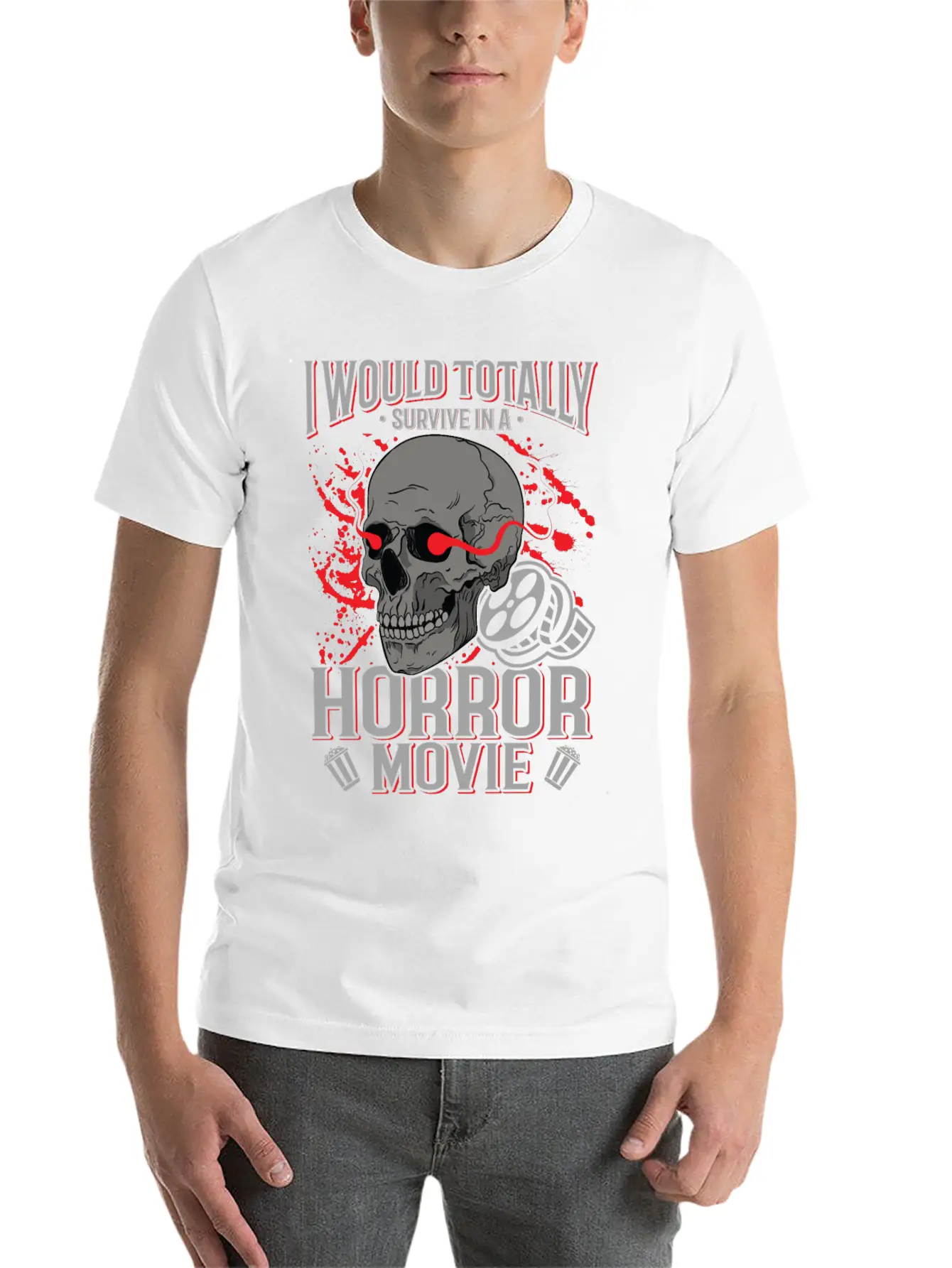 Zombie Horror Film Outfit Film Festival Halloween Casual Graphic T-Shirt – Simple And Comfortable Daily Wear