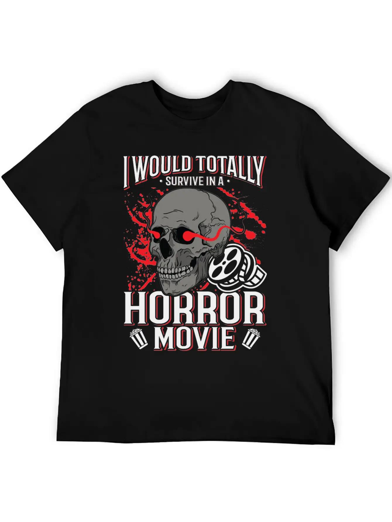 Zombie Horror Film Outfit Film Festival Halloween Casual Graphic T-Shirt – Simple And Comfortable Daily Wear